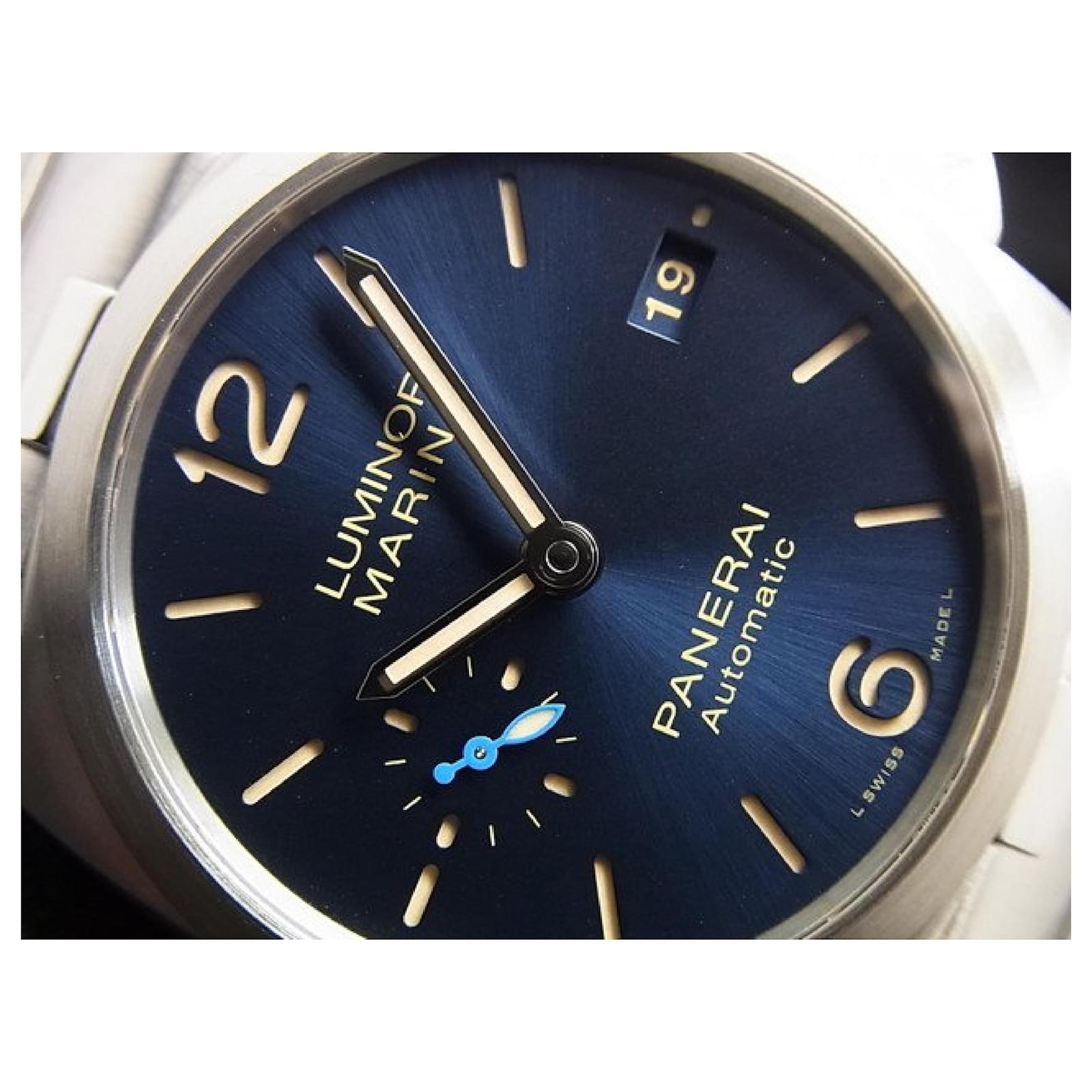 PANERAI Luminor Marina 42 MM blue PAM01028 Genuine goods Mens