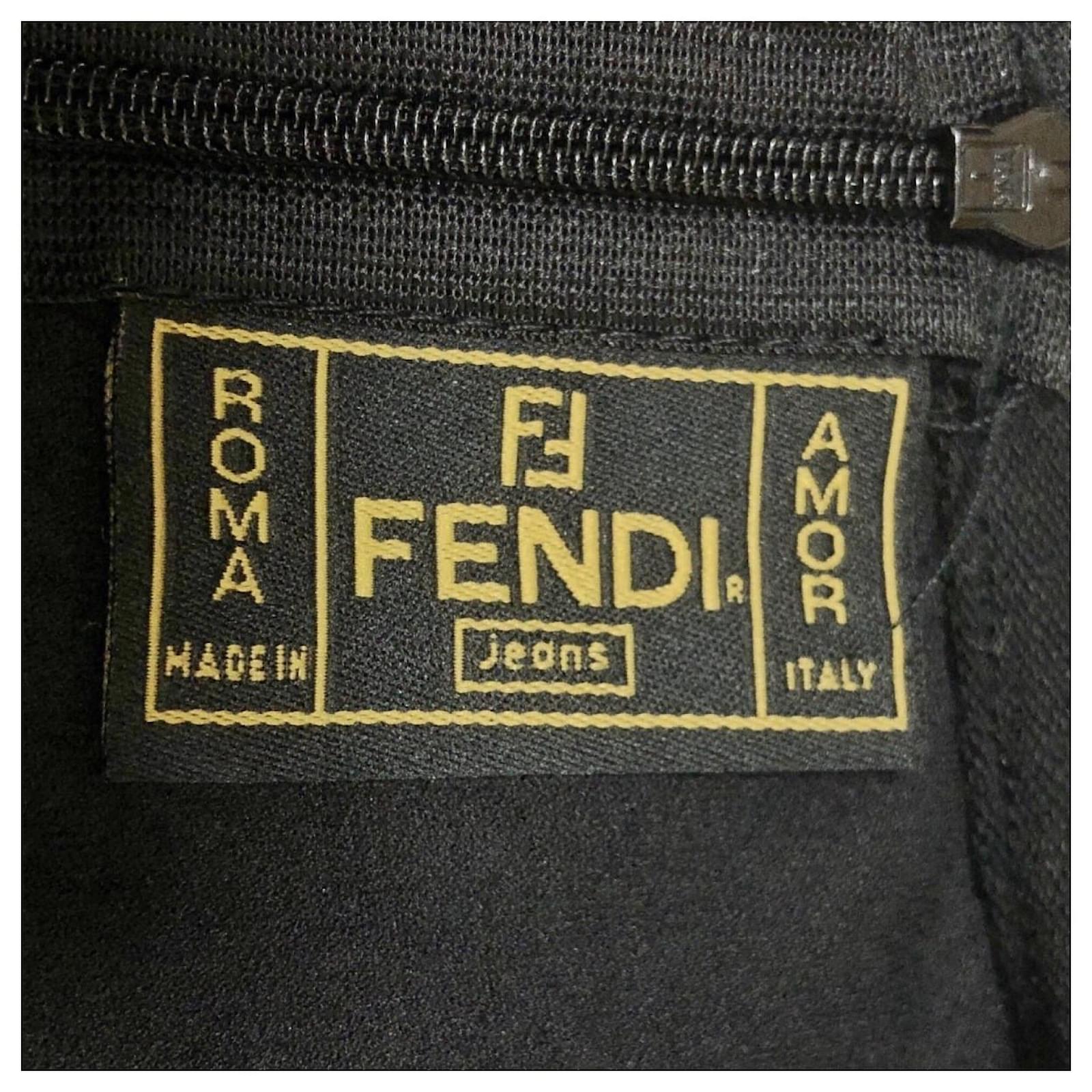 [Used] Fendi One-piece crew neck / short sleeves / knee length / with ...