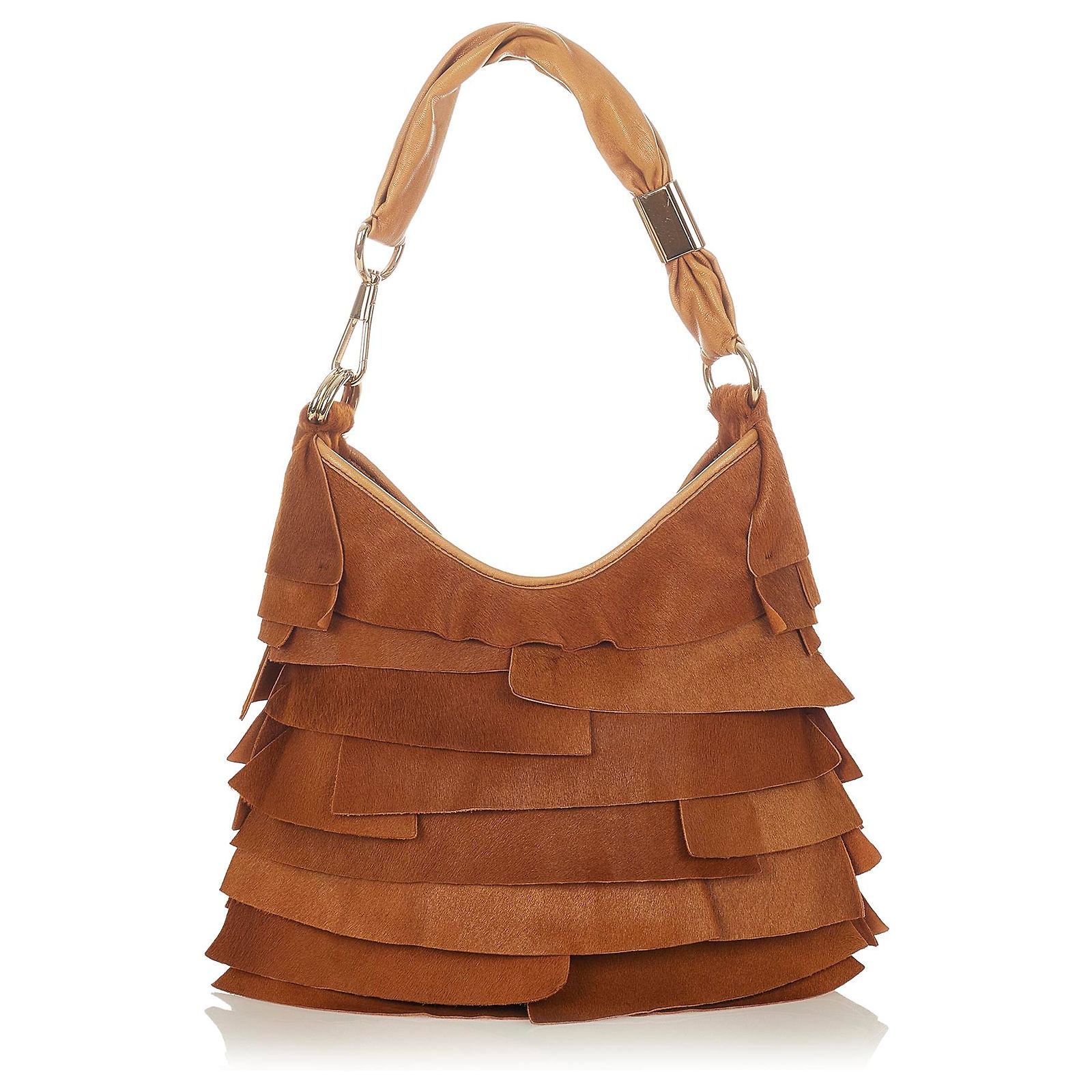 Produktbild von Schokobraune Ler-Hobo-Tasche Für Damen, Retro-Halbmondtasche Mit Reißverschluss | Baginning