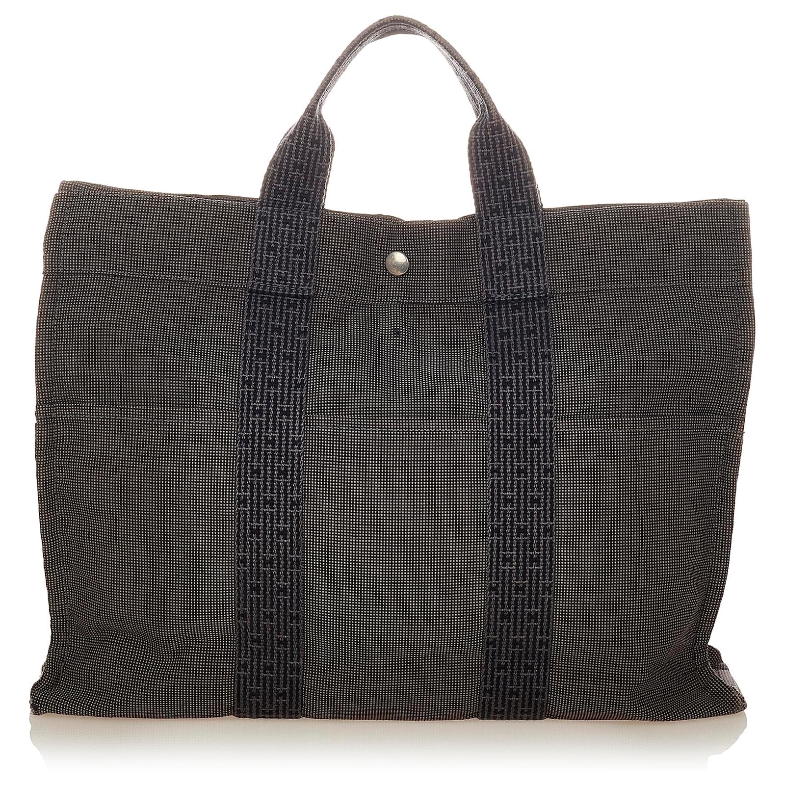 Hermès Hermes Gray Herline MM Tote Bag Grey Cloth Cloth ref.415682 ...