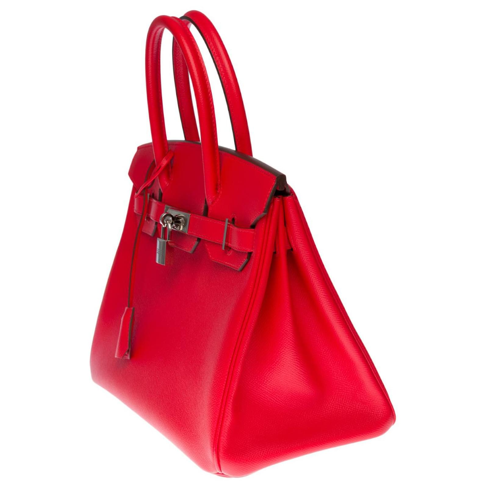 birkin 30 in heart red