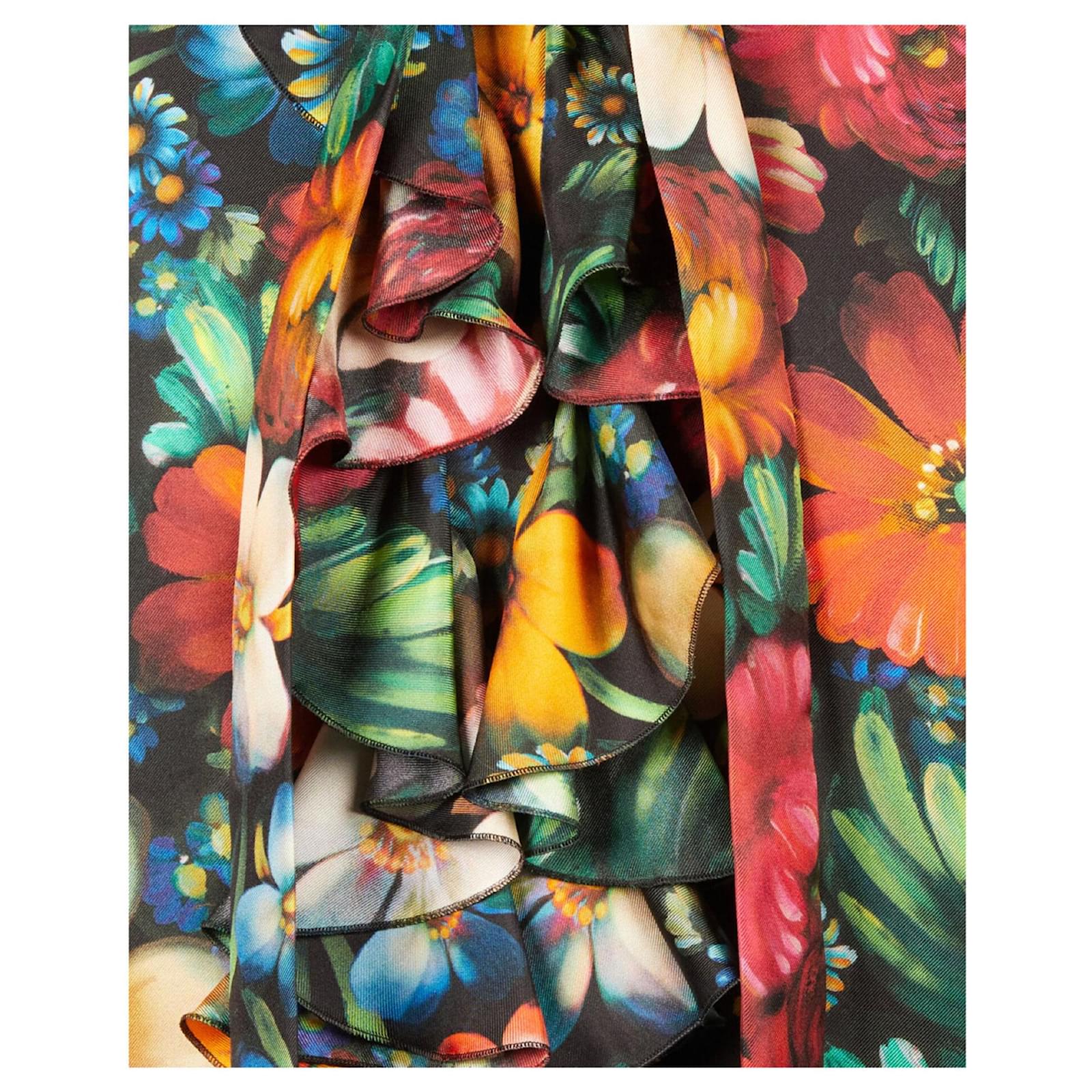 Gucci Floral Print Silk Dress Multiple colors Joli Closet