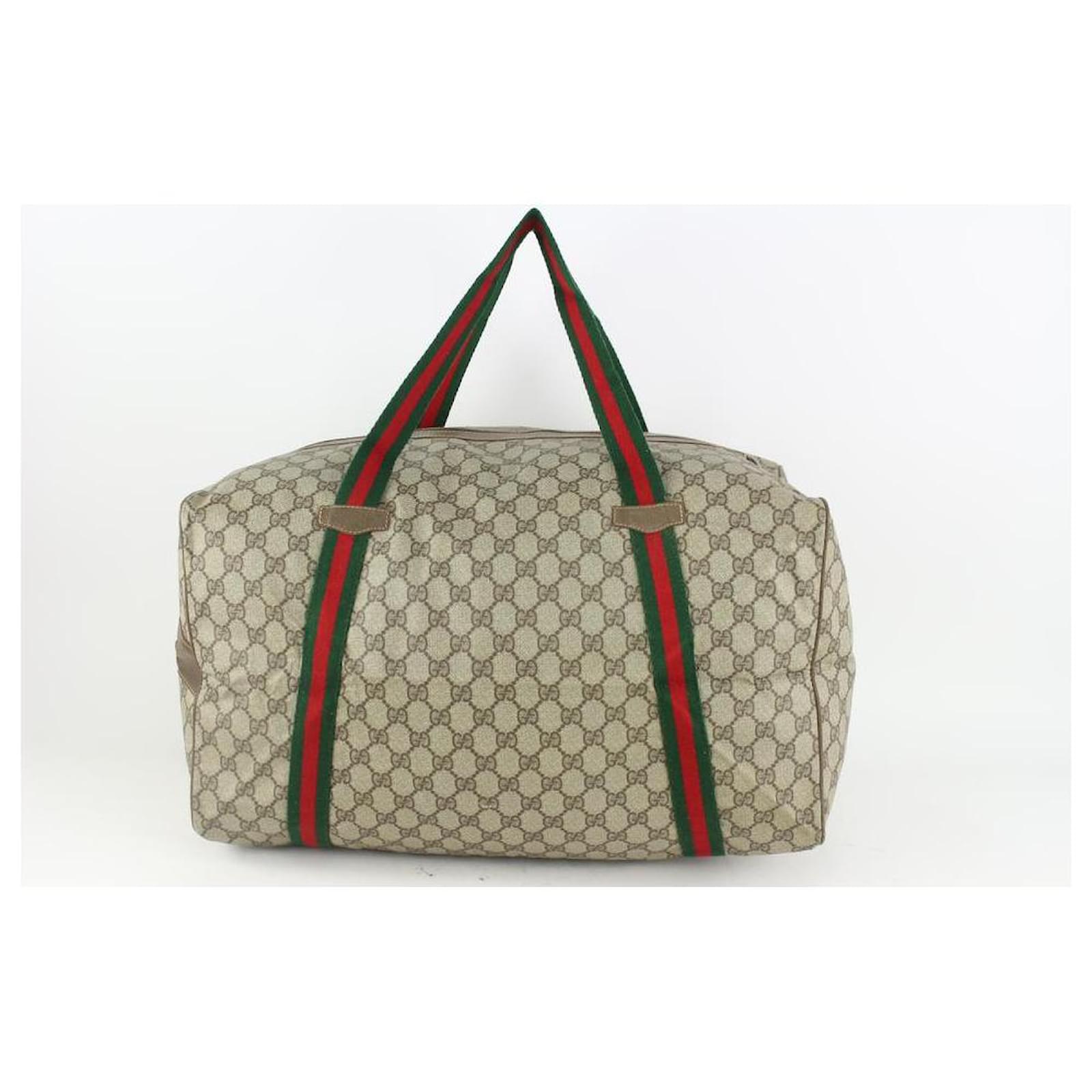 Gucci Navy Supreme Web Barrel Duffle Bag 1020g52