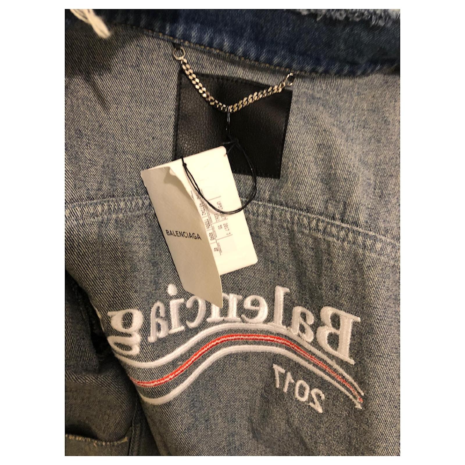 Balenciaga bernie denim on sale jacket