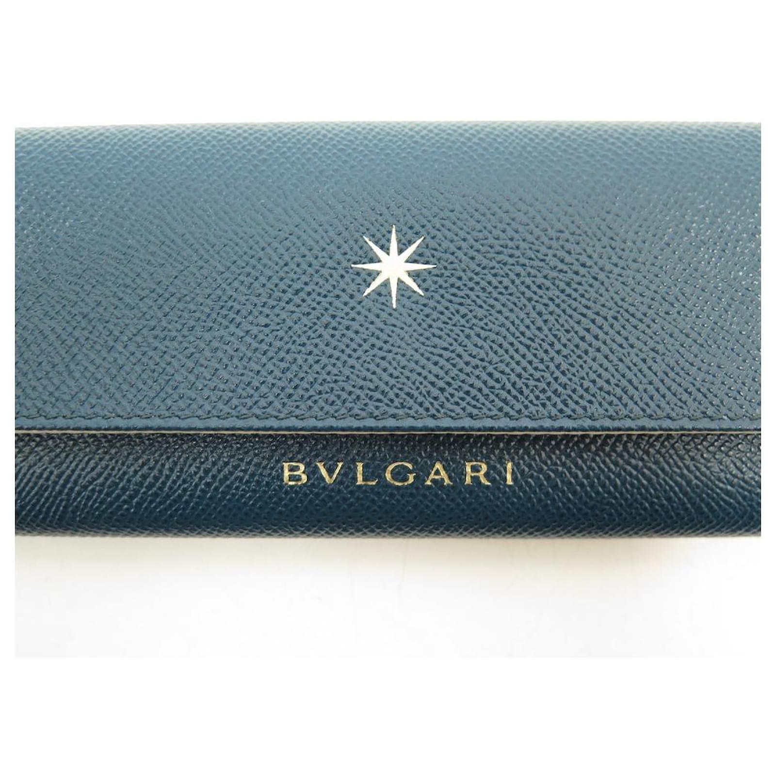 NEW WOMEN'S WATCH CASE BULGARI MARMOTTE BLUE SEED LEATHER BOX WATCH TRAVEL  CASE  - Joli Closet