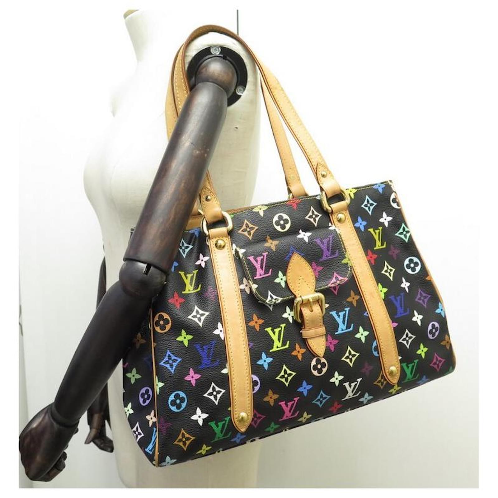 LOUIS VUITTON AURELIA HANDBAG MM M4009 MULTICOLOR MONOGRAM MURAKAMI PURSE  Black Cloth ref.418759 - Joli Closet