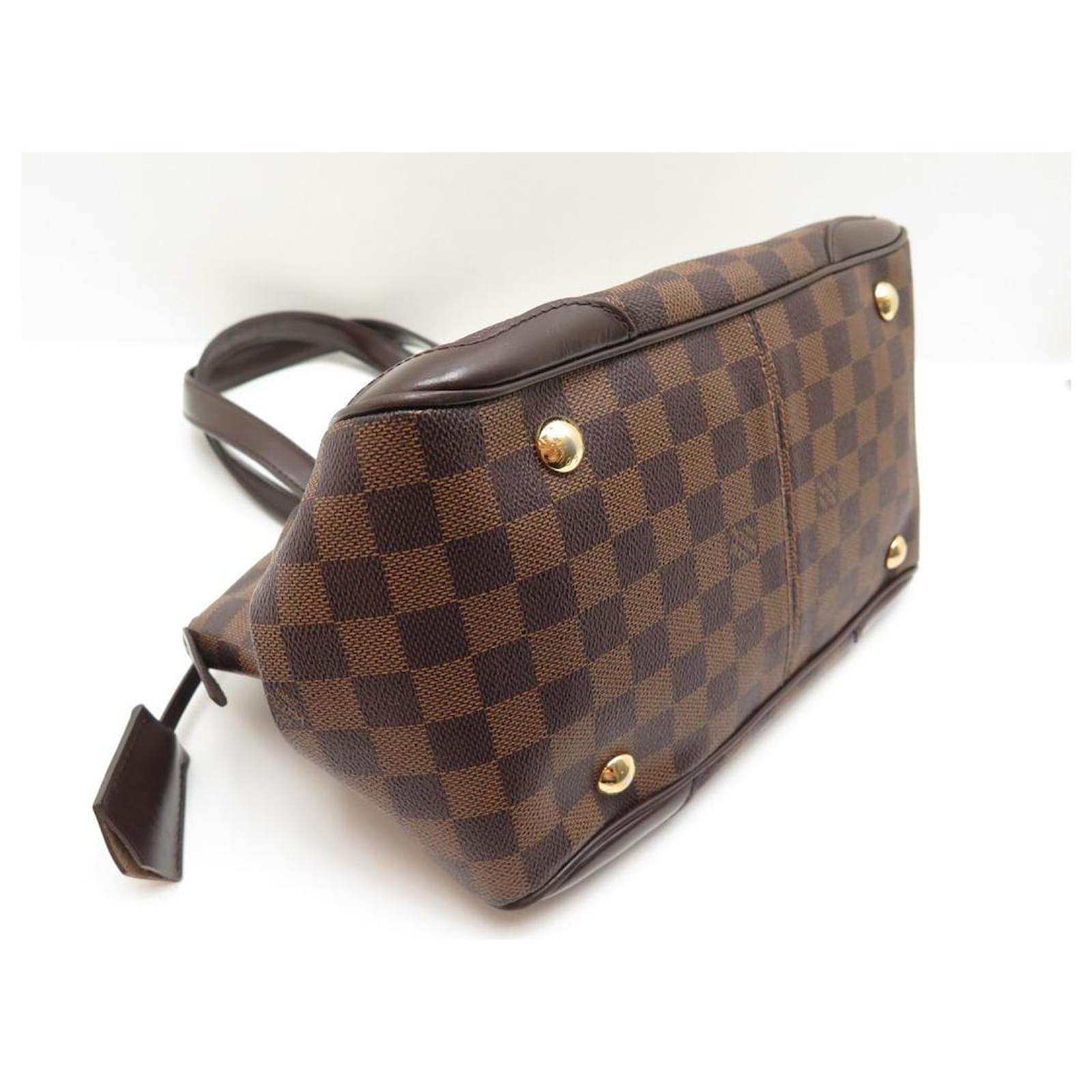 BORSA A MANO LOUIS VUITTON VERONA PICCOLA IN TELA DAMIER EBANO BORSA A MANO  Marrone ref.418888 - Joli Closet