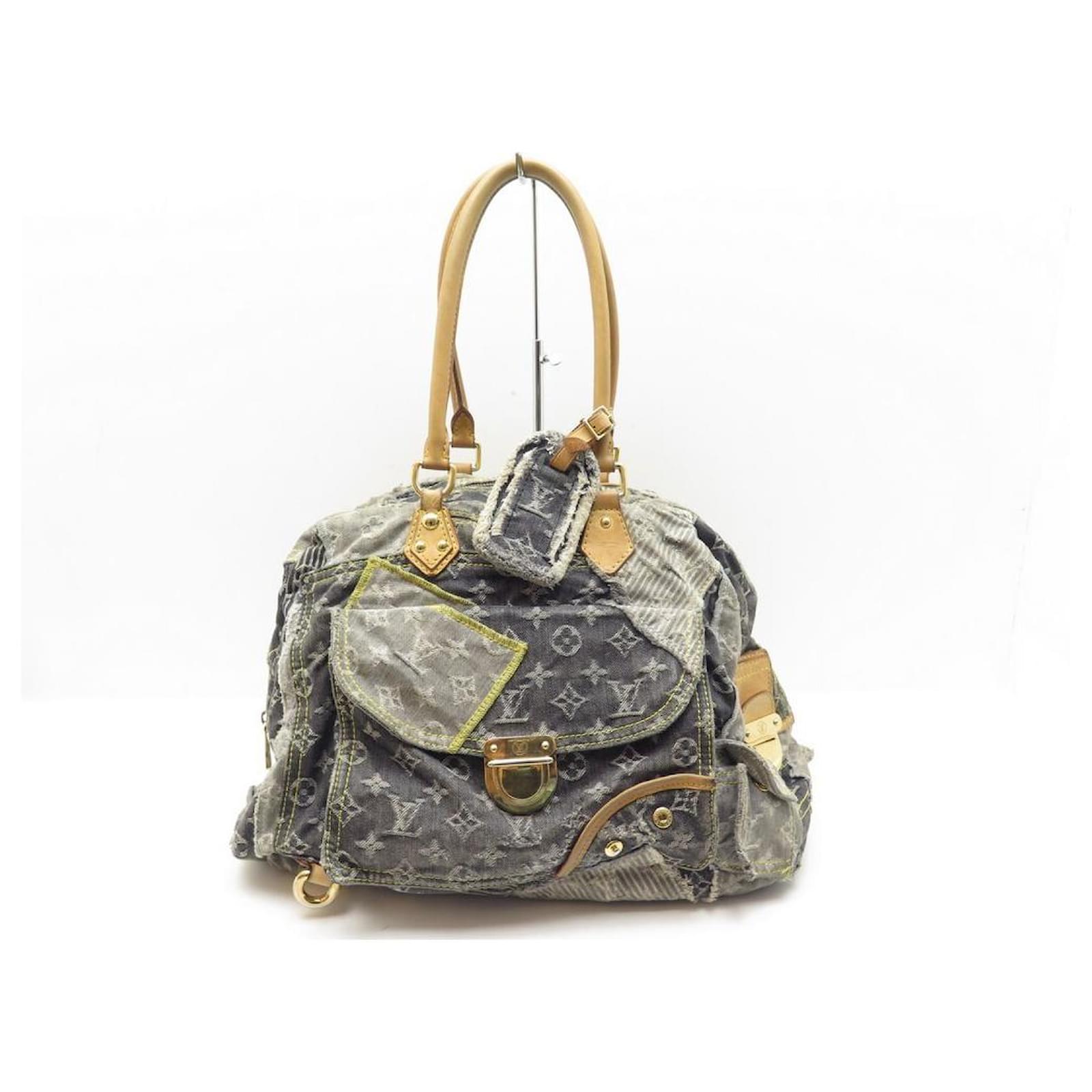 Louis Vuitton Limited Edition Denim Patchwork Bowly Tote Bag