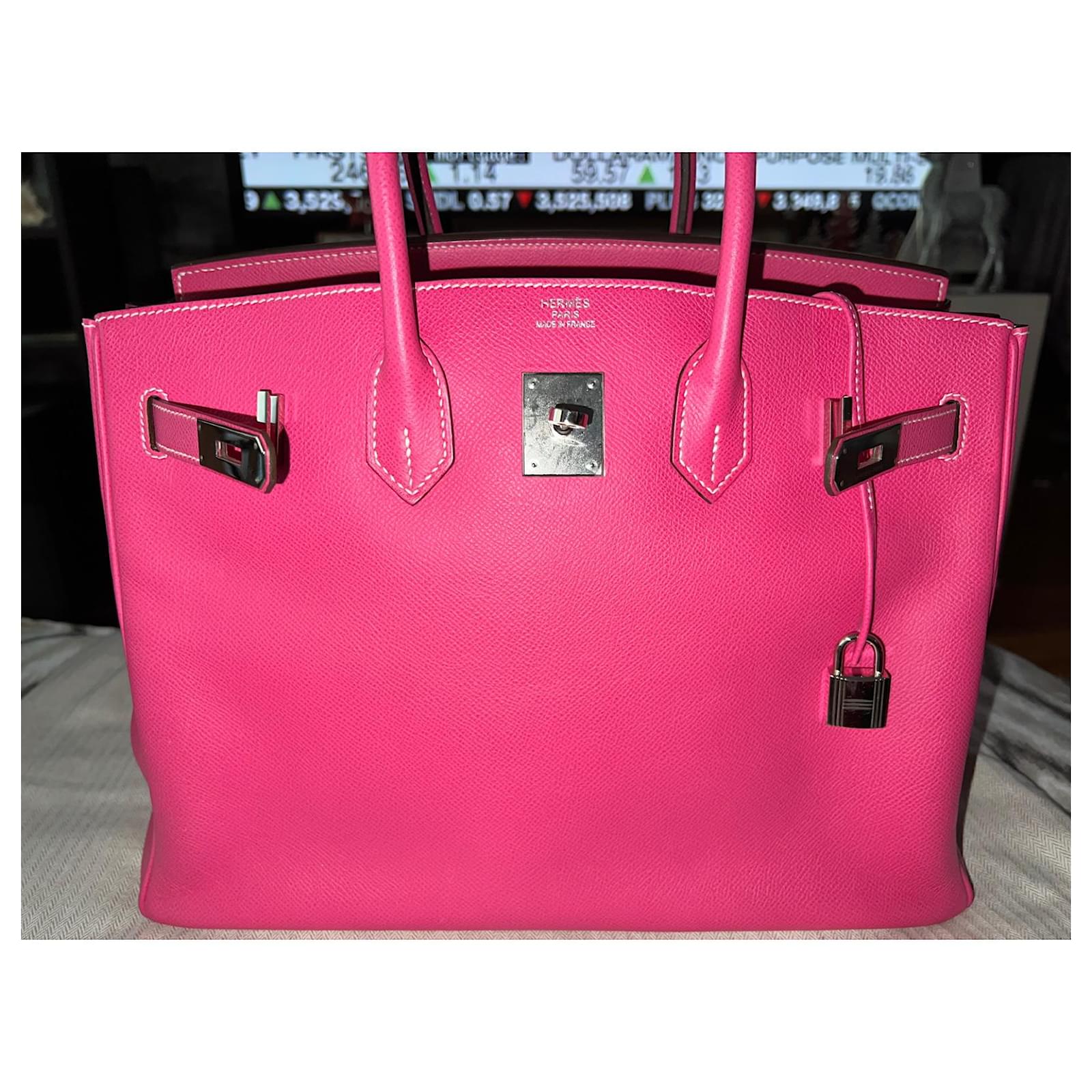 Hermès - Authenticated Birkin 35 Handbag - Leather Pink Plain For Woman, Good condition