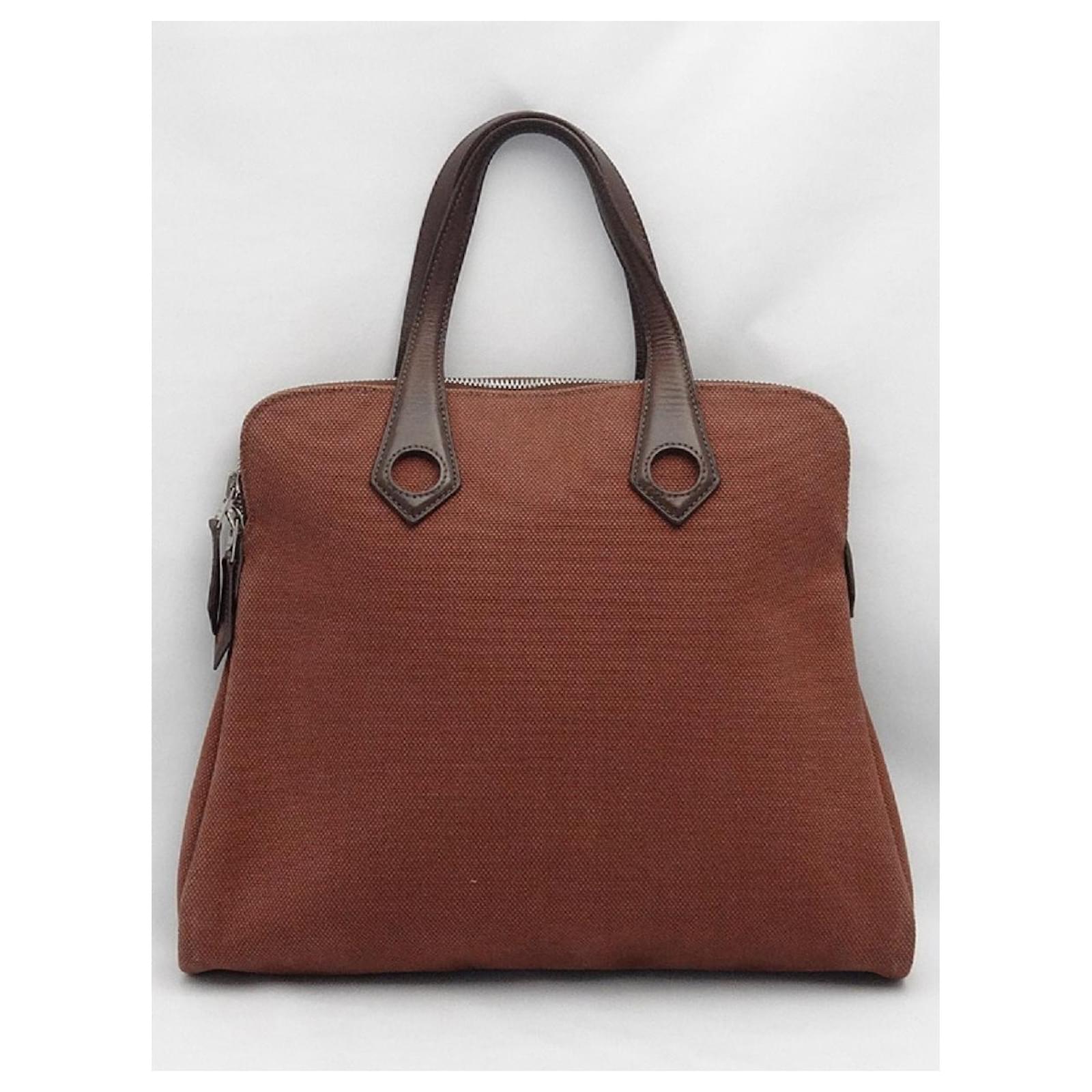 Hermès [Usado] Bolso Hermes Eve PM Brown Castaño Cuero ref.418972 - Joli  Closet