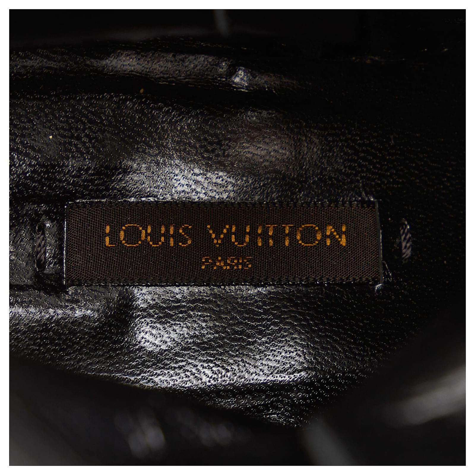 Botines de cuero negros Louis Vuitton ref.419040 - Joli Closet
