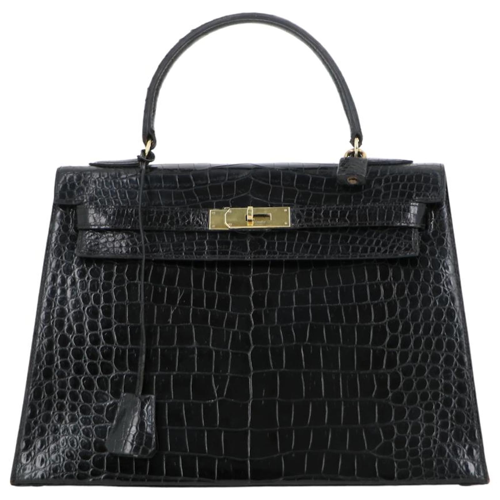 Hermès hermes kelly Black Exotic leather ref.419509 - Joli Closet