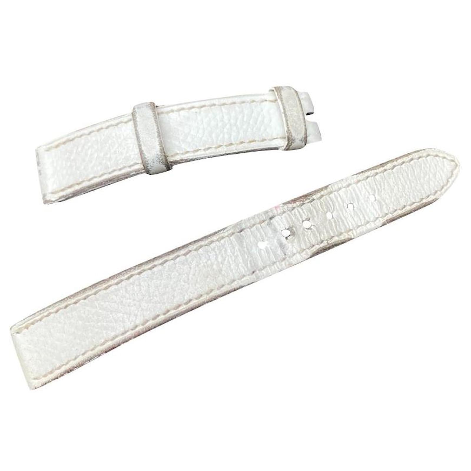 Hermès white leather watch strap ref.419616 Joli Closet