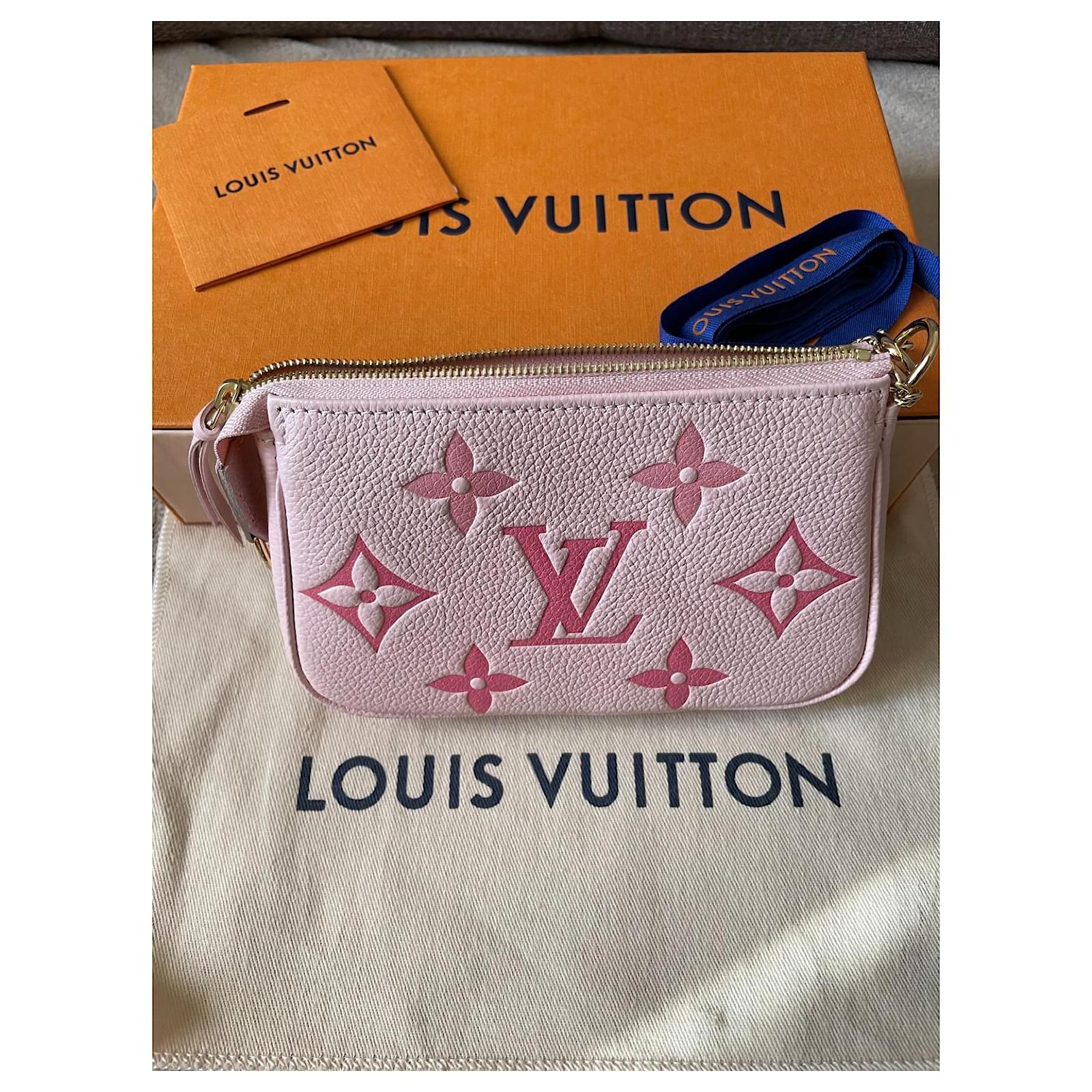 Louis Vuitton LV Mini pochette new Pink Leather ref.429952 - Joli Closet