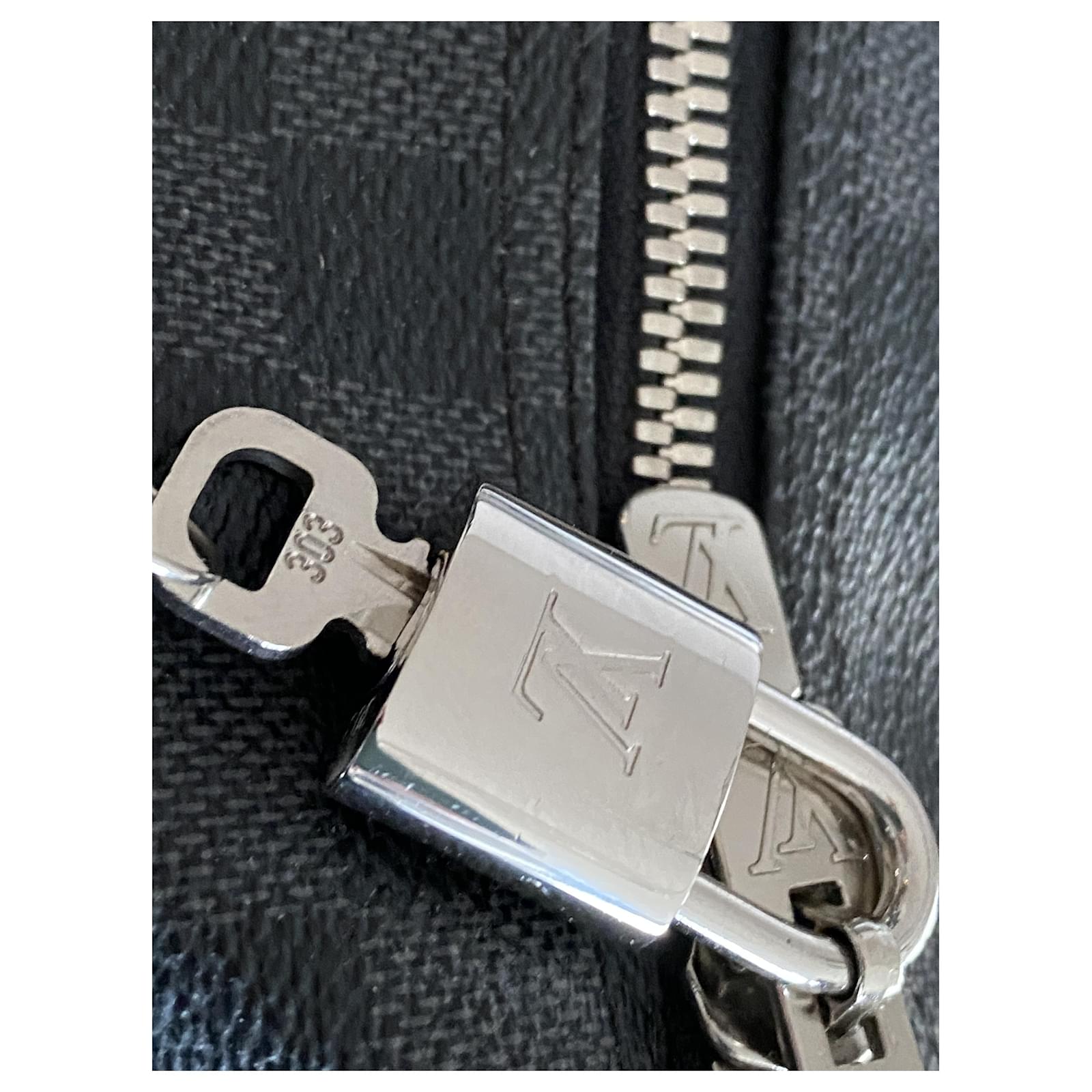 Louis Vuitton Keepall shoulder bag 55 Dark grey Cloth ref.420645
