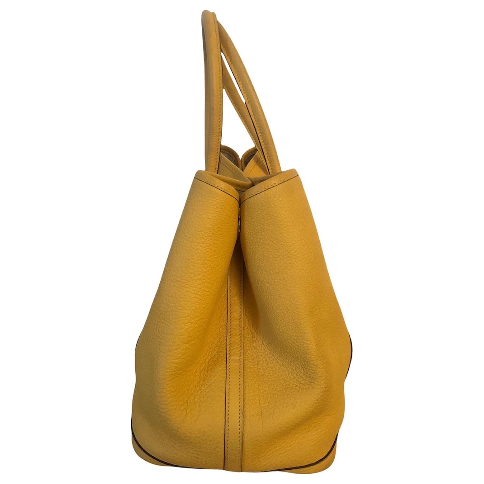 Hermès Garden Party 36 Yellow Leather ref.420683 - Joli Closet