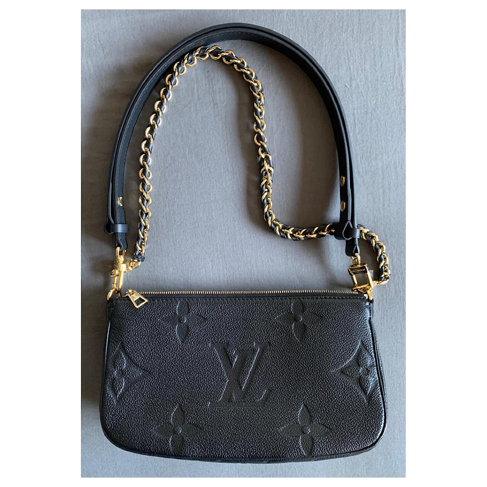 Louis Vuitton Multi Pochette accessories Black Leather ref.420809 - Joli  Closet