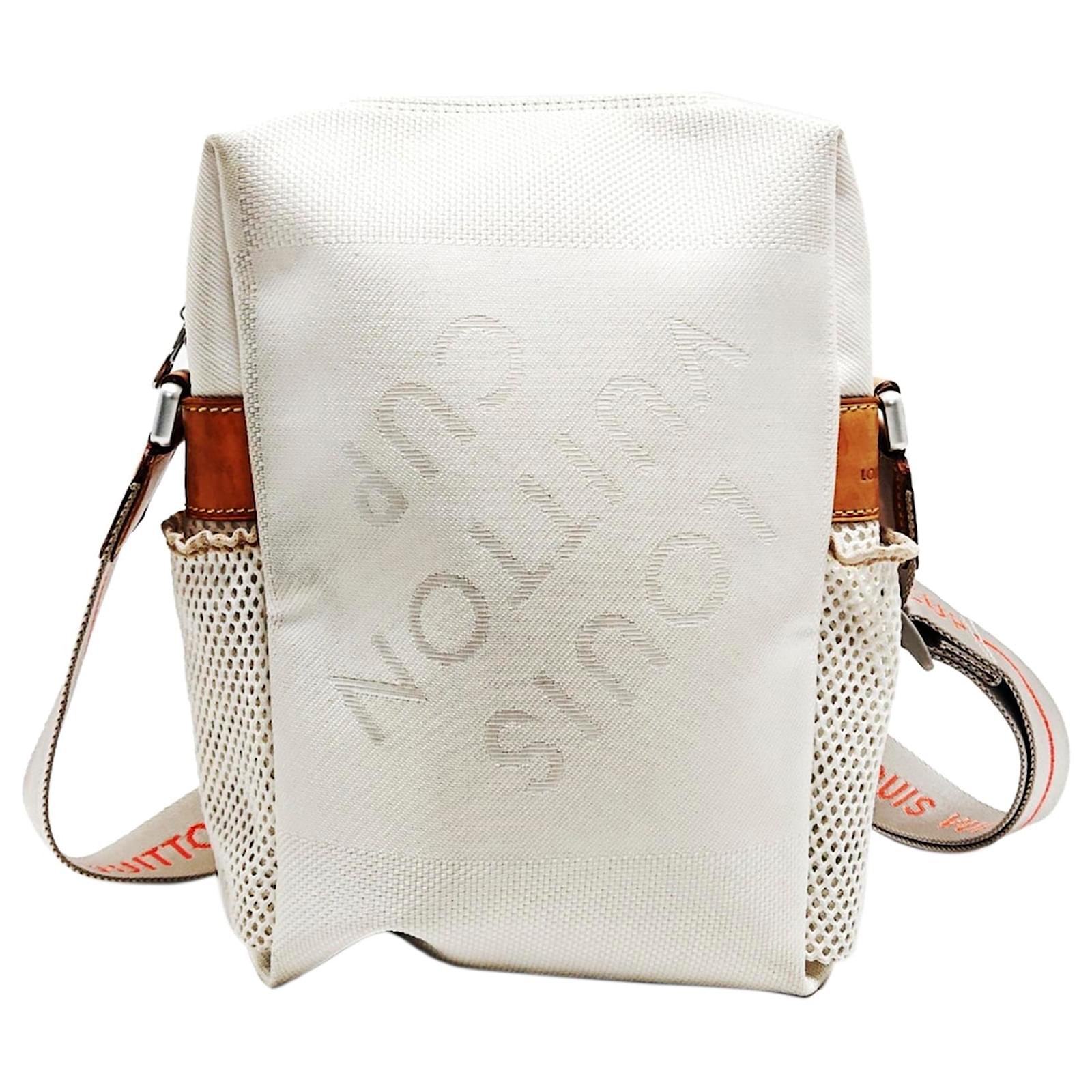 Louis Vuitton White LV Cup Weatherly Crossbody Bag Brown Light