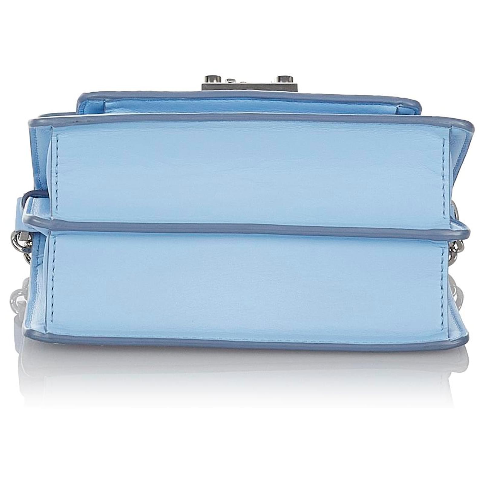 $1,050 MCM Patricia Visetos crossbody Blue Leather Bag MWSAAPA08VW001