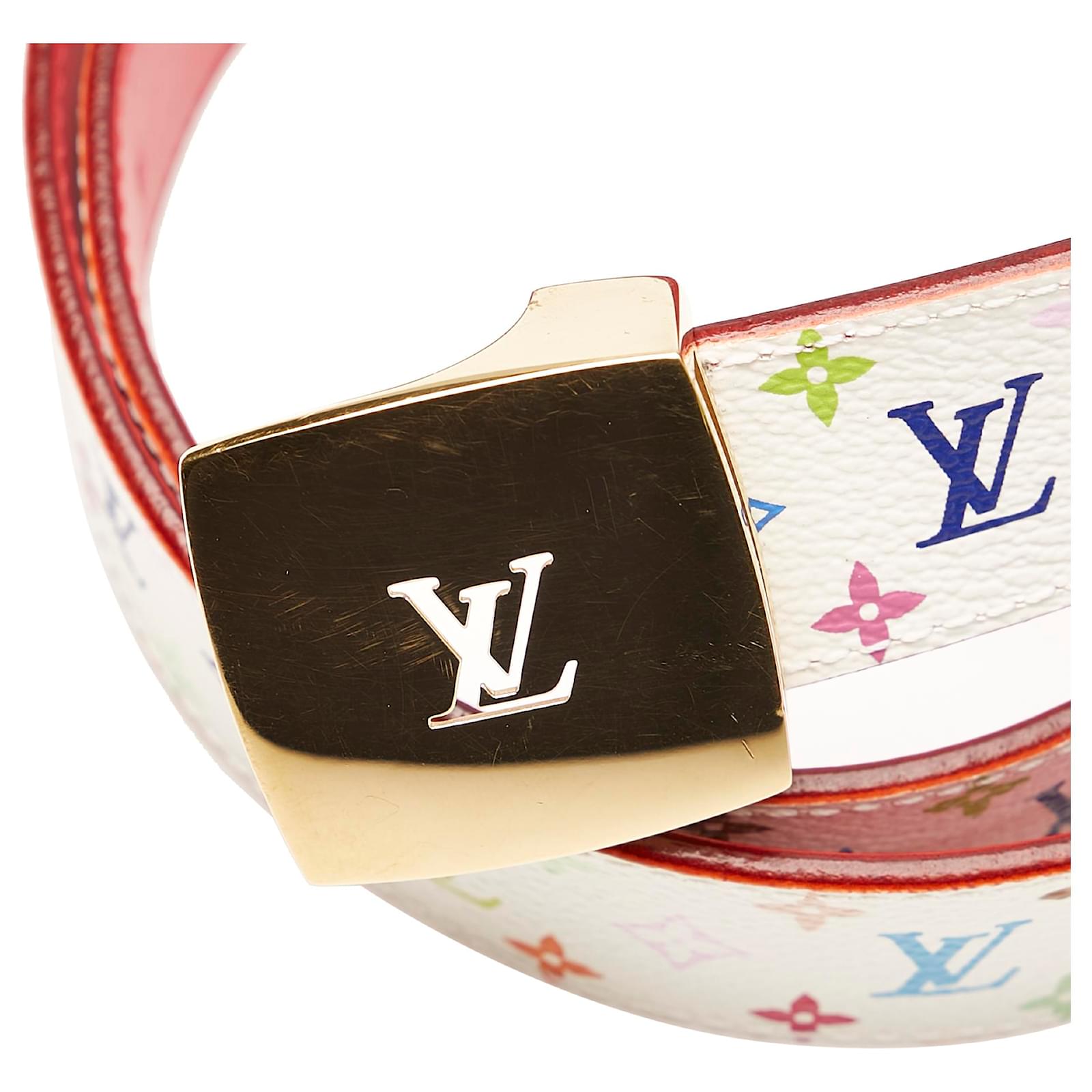 Ceinture Louis Vuitton Cut en toile monogram multicolore