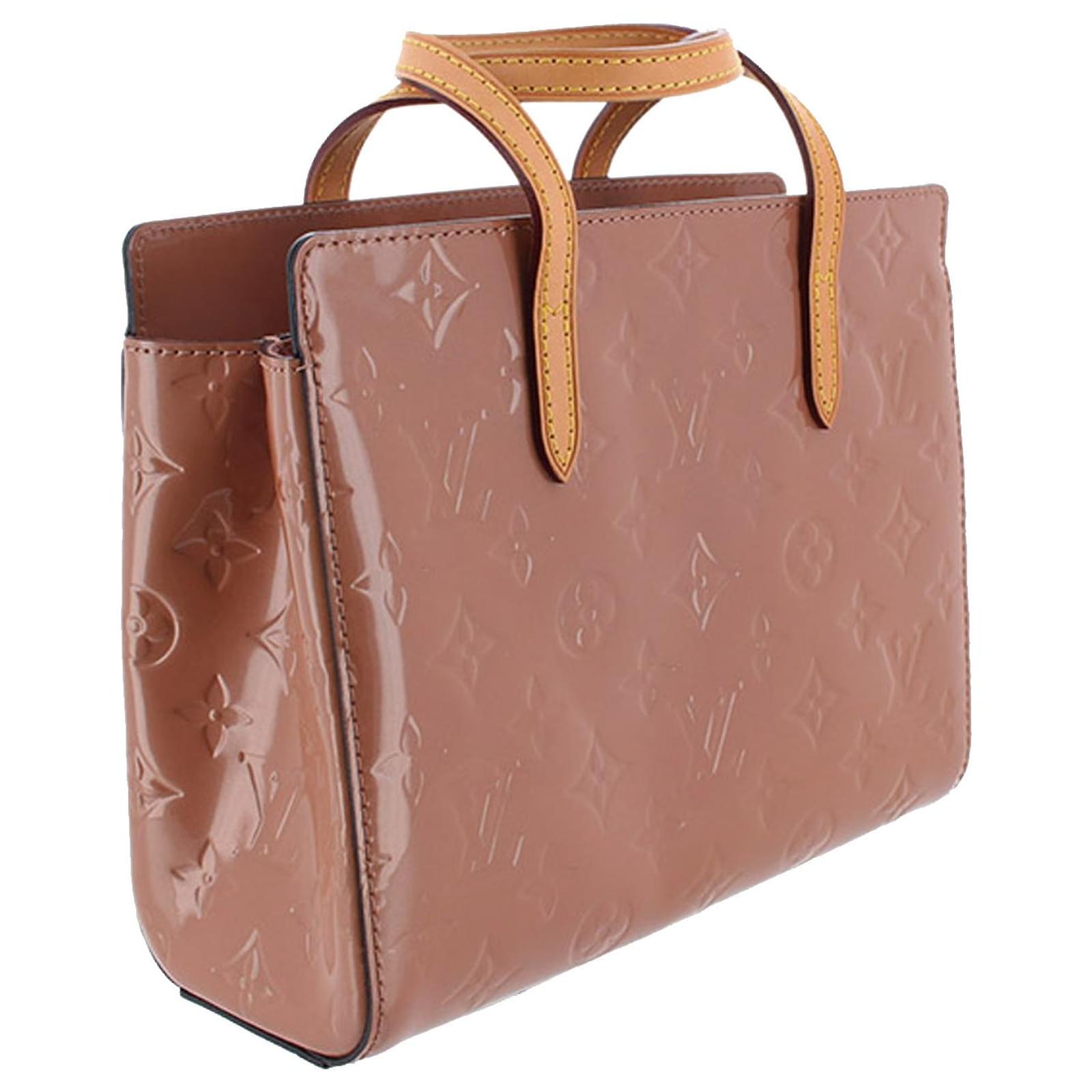 Louis Vuitton Brown Vernis Catalina BB Beige Leather Patent leather  ref.223998 - Joli Closet