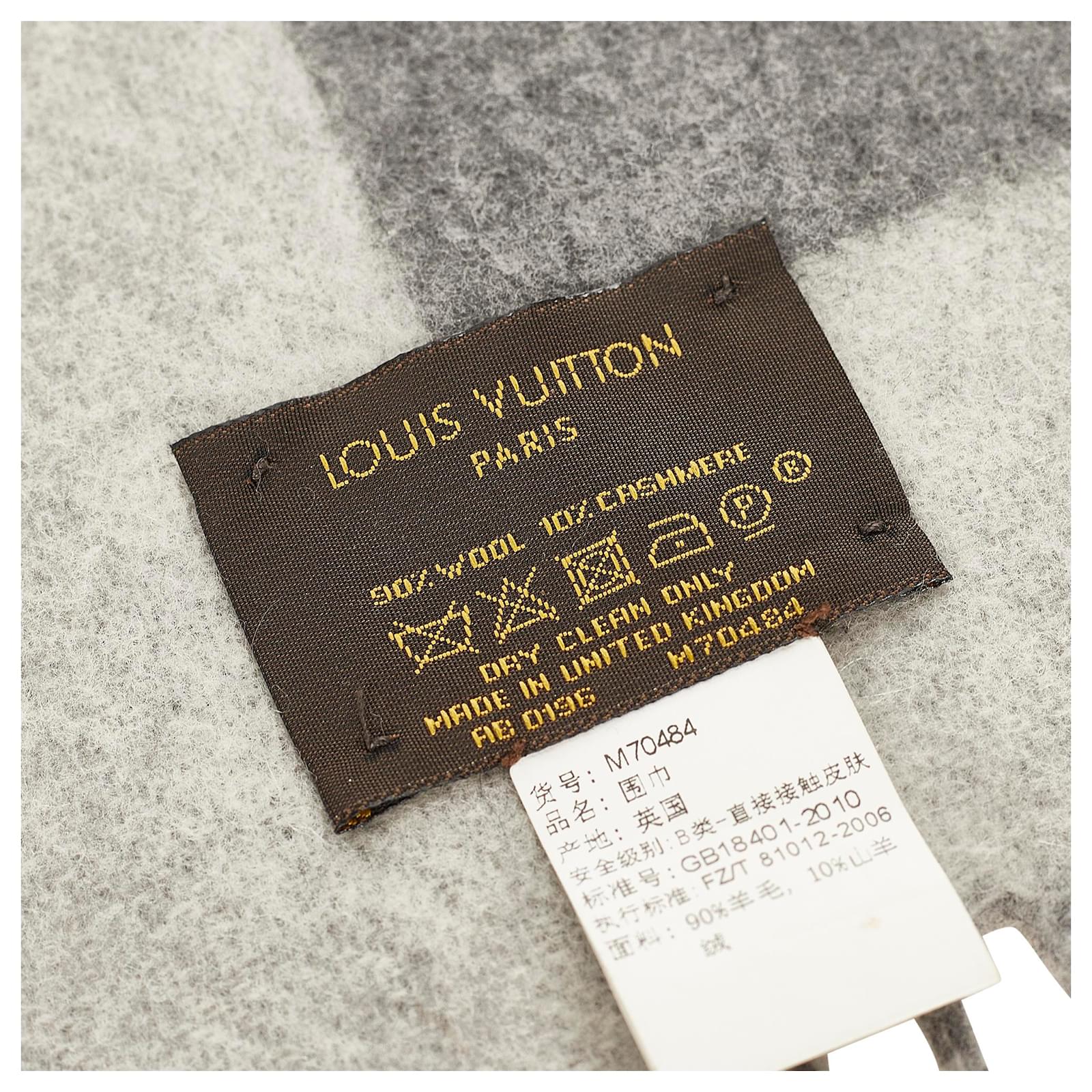 Louis Vuitton Grey Cardiff Scarf – Savonches