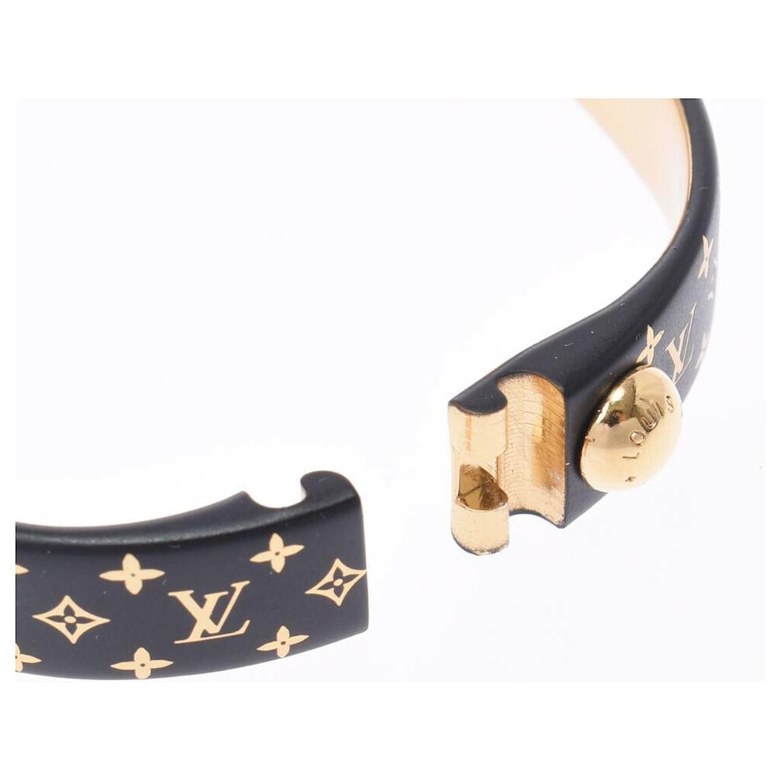 Louis Vuitton バングル ブラックゴールド ヴィンテージ Louis Vuitton bracelet Black Gold-plated ref.421976 - Joli Closet