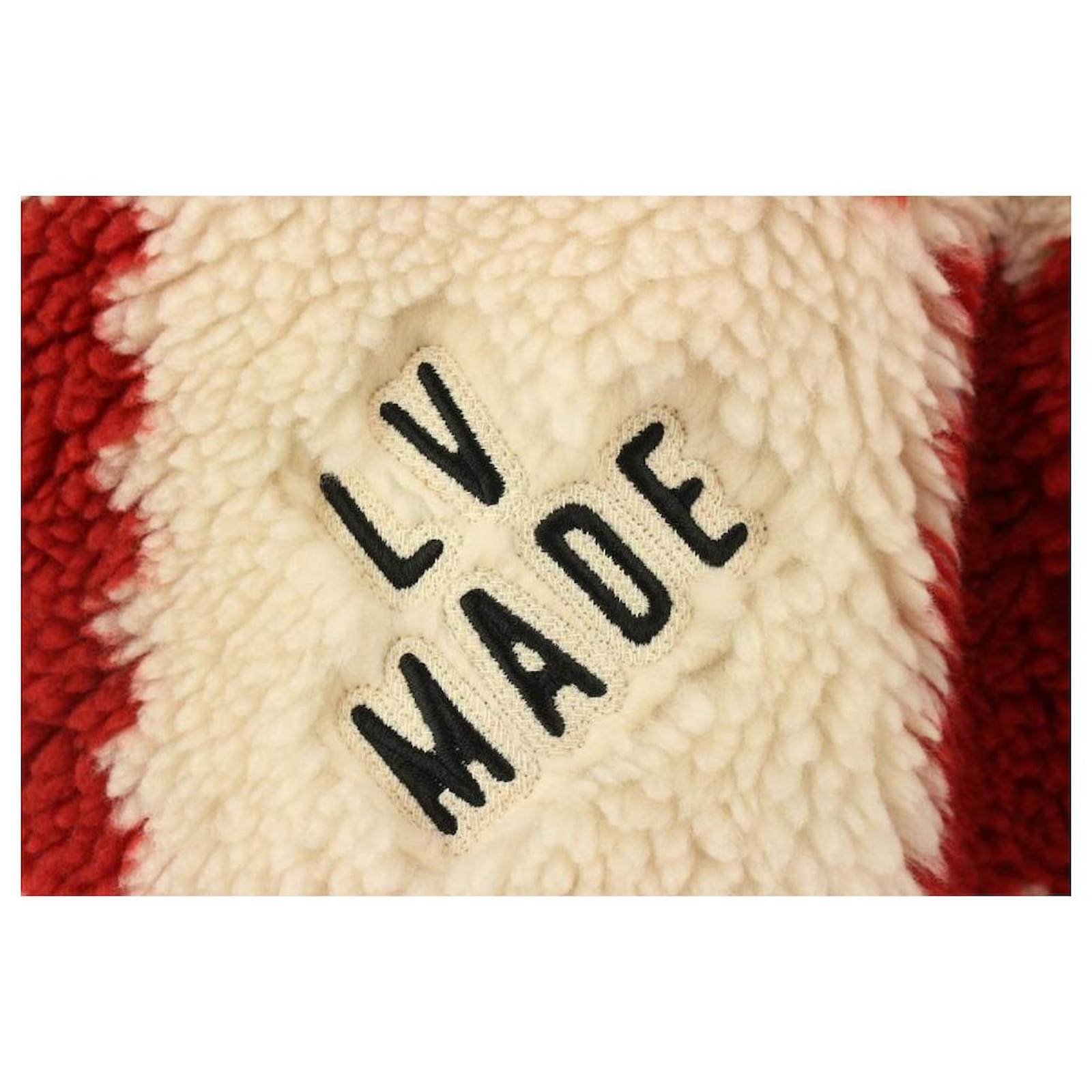 Louis Vuitton Mens M LV Nigo Navy Jacquared Damier Fleece Zip