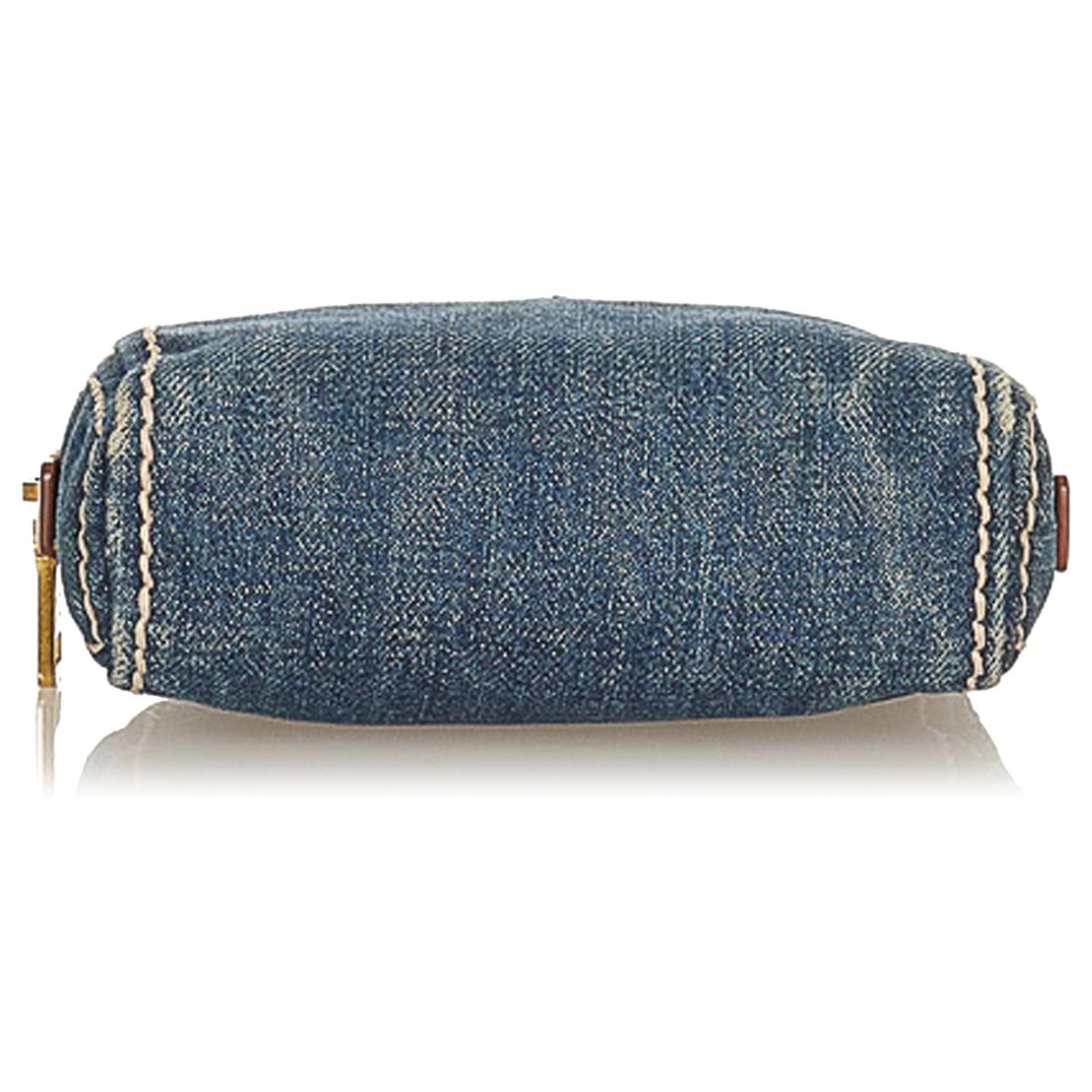 Prada Blue Denim Pouch Cloth ref.422383 - Joli Closet