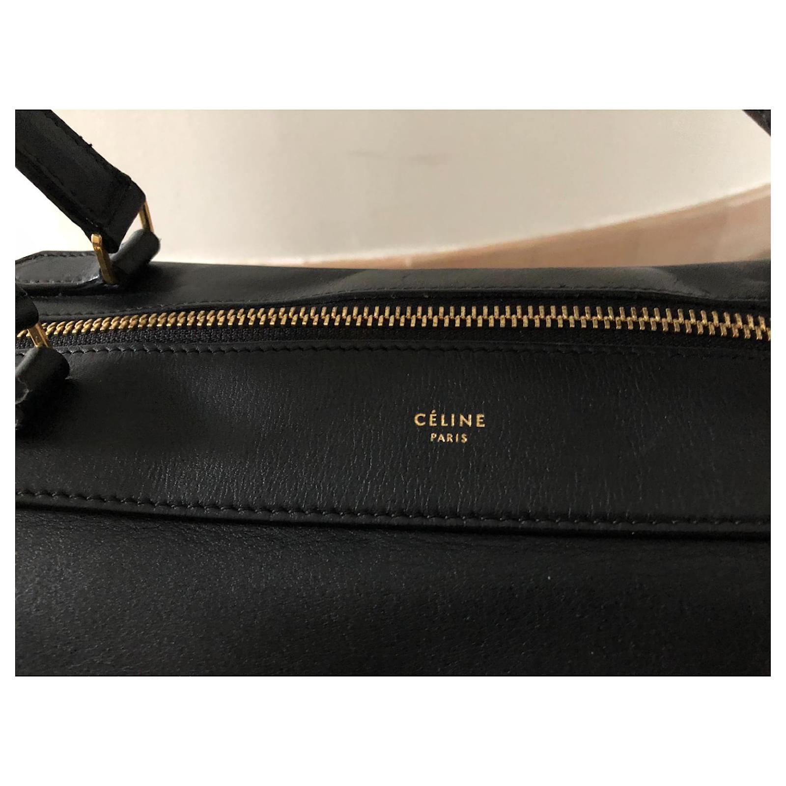 Céline Celine Ring Bag Black Leather ref.422472 - Joli Closet