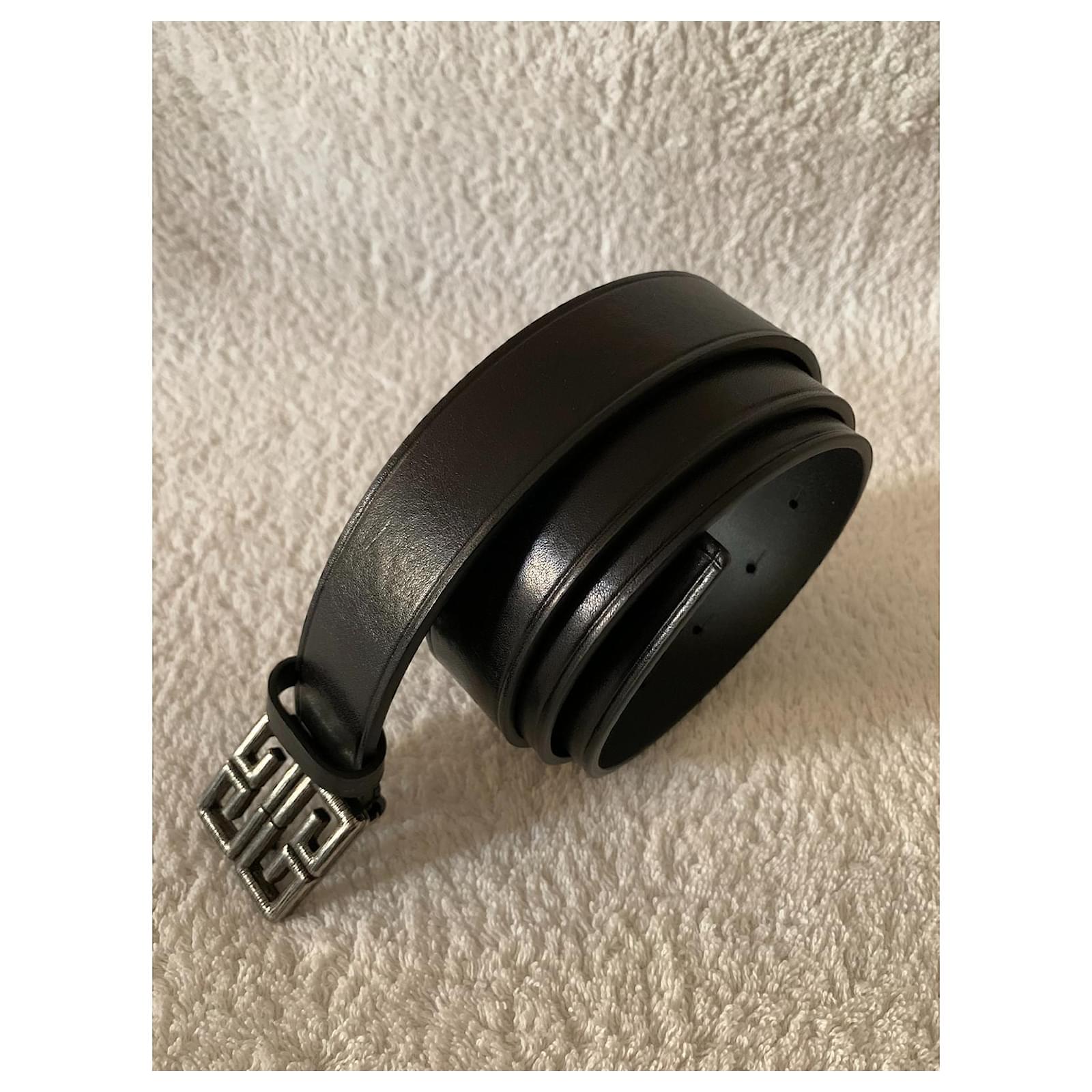 Givenchy 4G logo black leather belt ref.422531 - Joli Closet