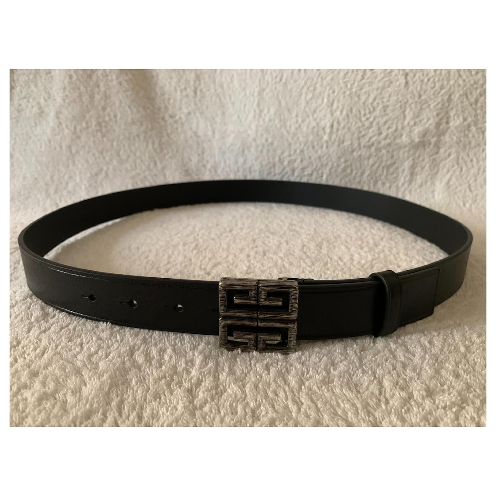 Givenchy 4G logo black leather belt ref.422531 - Joli Closet