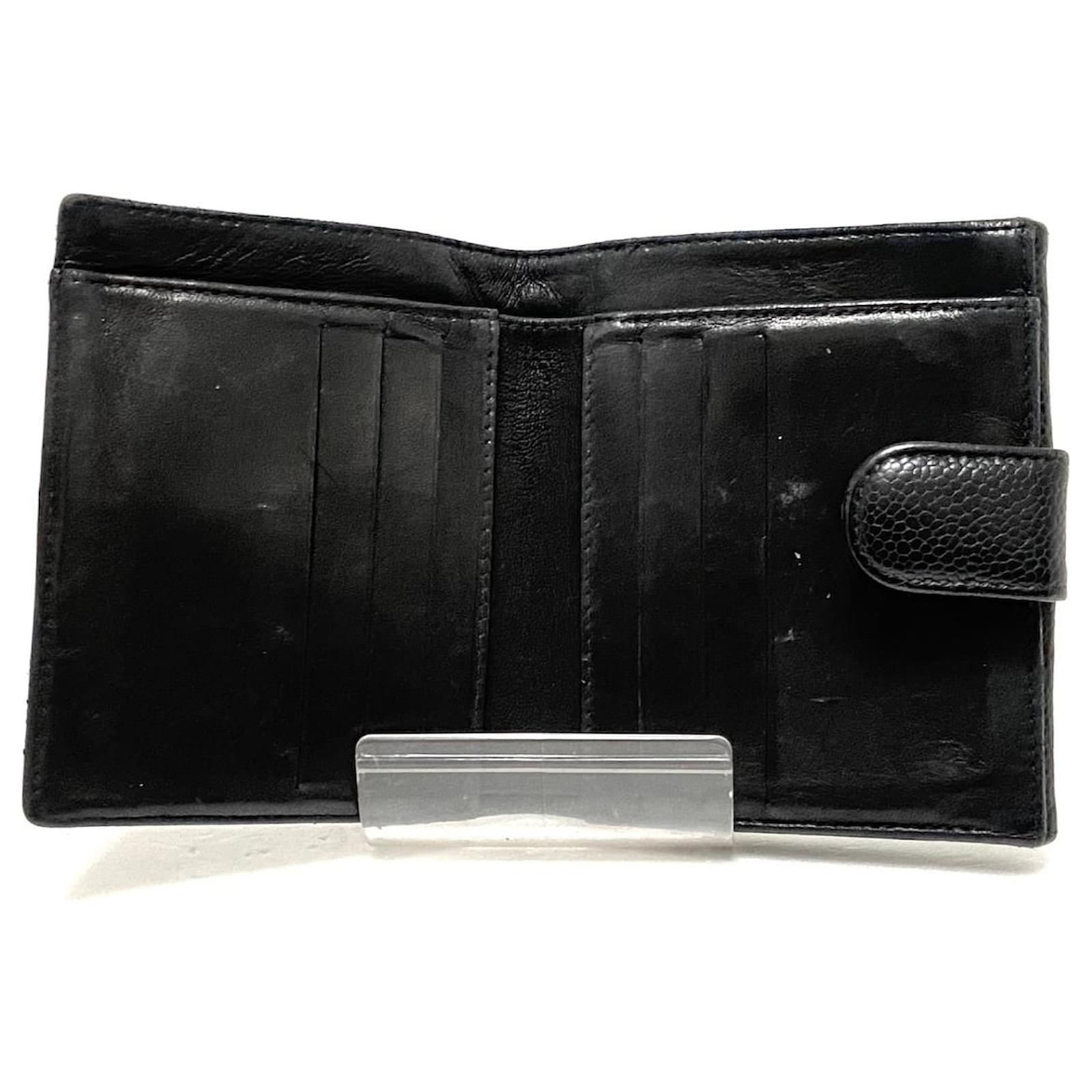 Chanel wallet Black Leather ref.422826 - Joli Closet