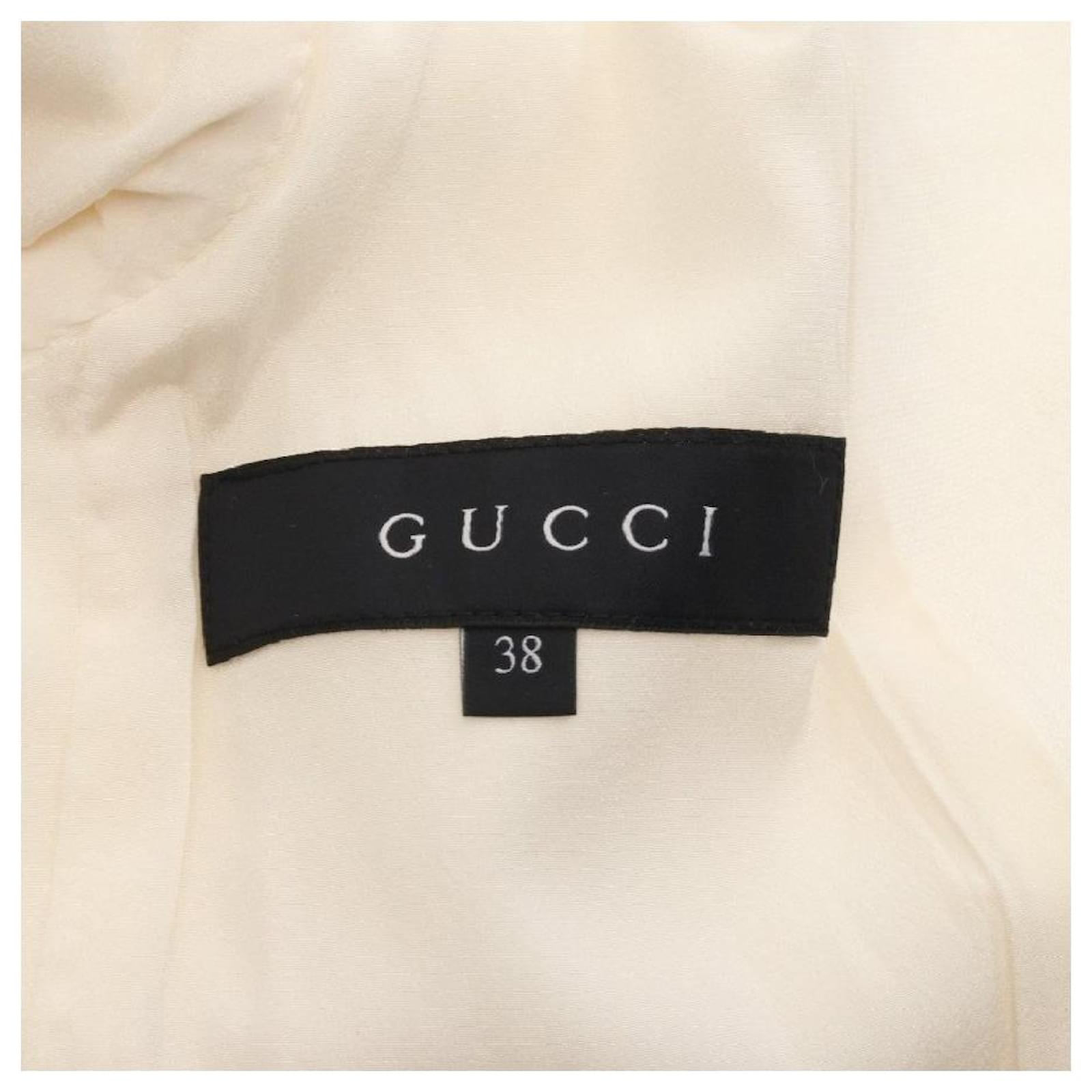 [Used] GUCCI horsebit jacket ivory White Polyurethane ref.422841 Joli