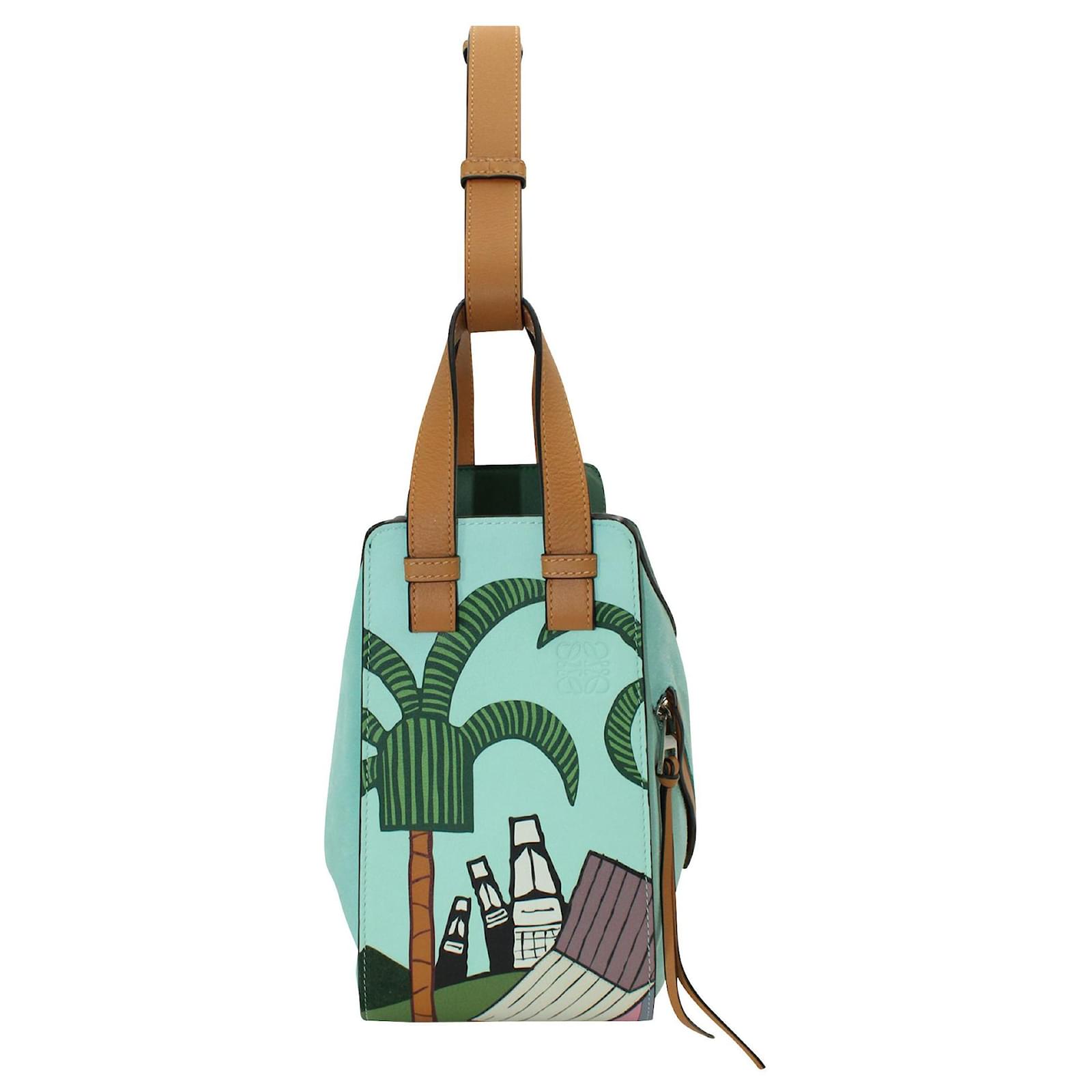 ロエベ LOEWE 巾着 KEN PRICE Easter  Loewe x Ken Price Hammock Easter Island Bag Leather ref.JC422881