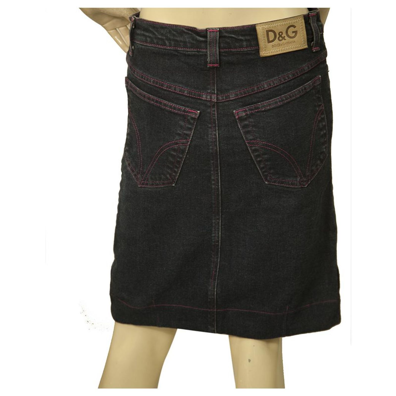 Jupe Tulipe En Jean Dolce & Gabbana D&G – Taille 44 Bleu Clair – Occasion Très Bon état