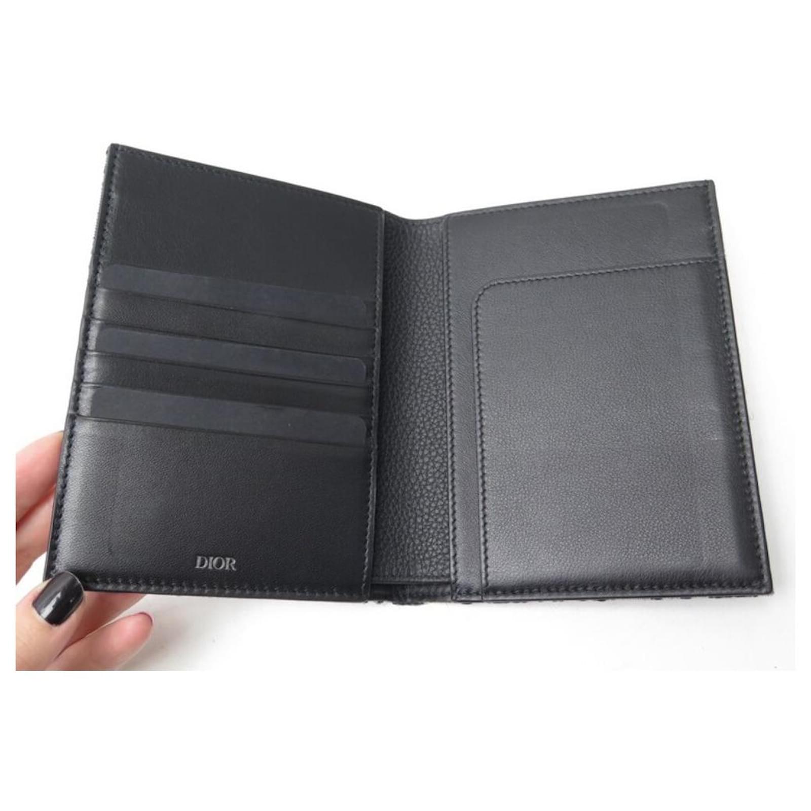 Christian Dior Indigo Oblique Canvas Passport Holder - Yoogi's Closet