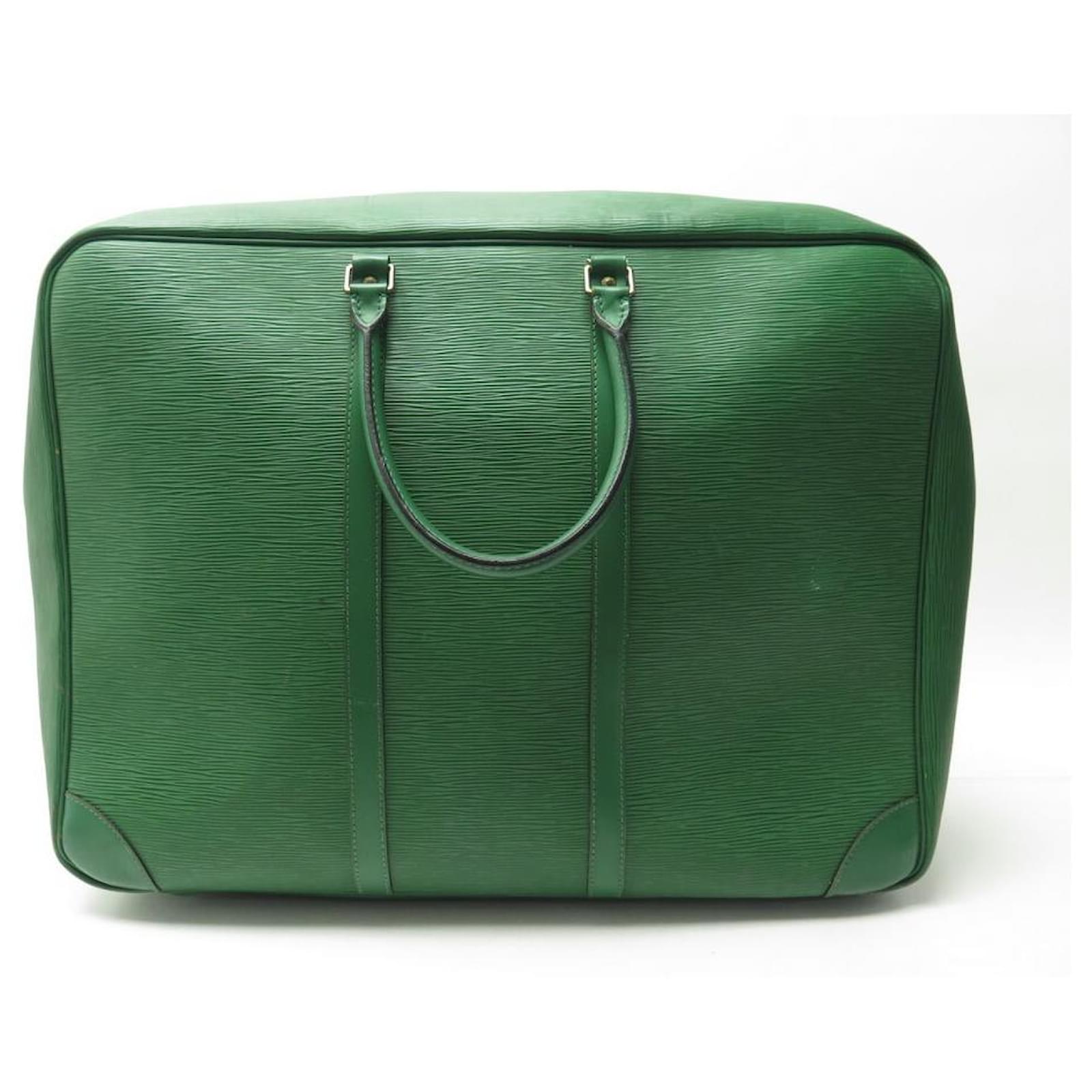 LOUIS VUITTON SIRIUS HAND TRAVEL BAG 50 GREEN PPE LEATHER LUGGAGE CASE  ref.423339 - Joli Closet