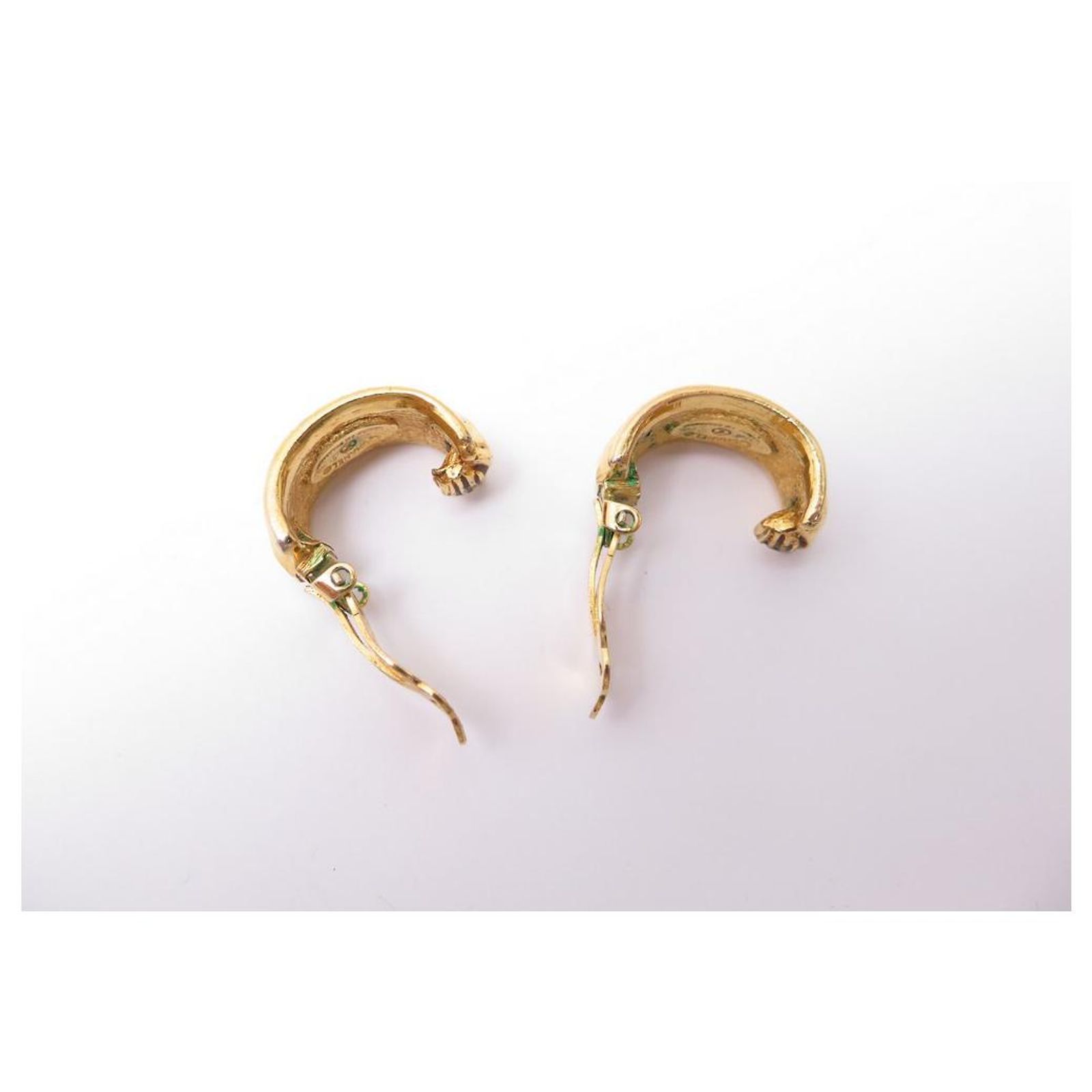 Boucles D'oreilles Vintage à Clip MILLOR - Métal Doré - Garantie 10 Ans - Occasion