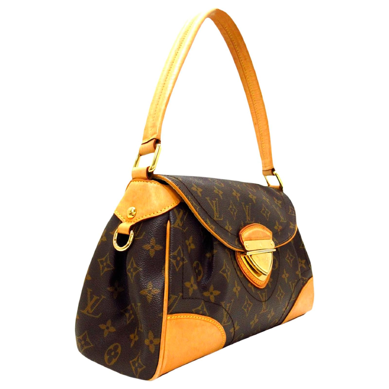 Louis Vuitton Brown Monogram Beverly MM Leather Cloth ref.922066 - Joli  Closet