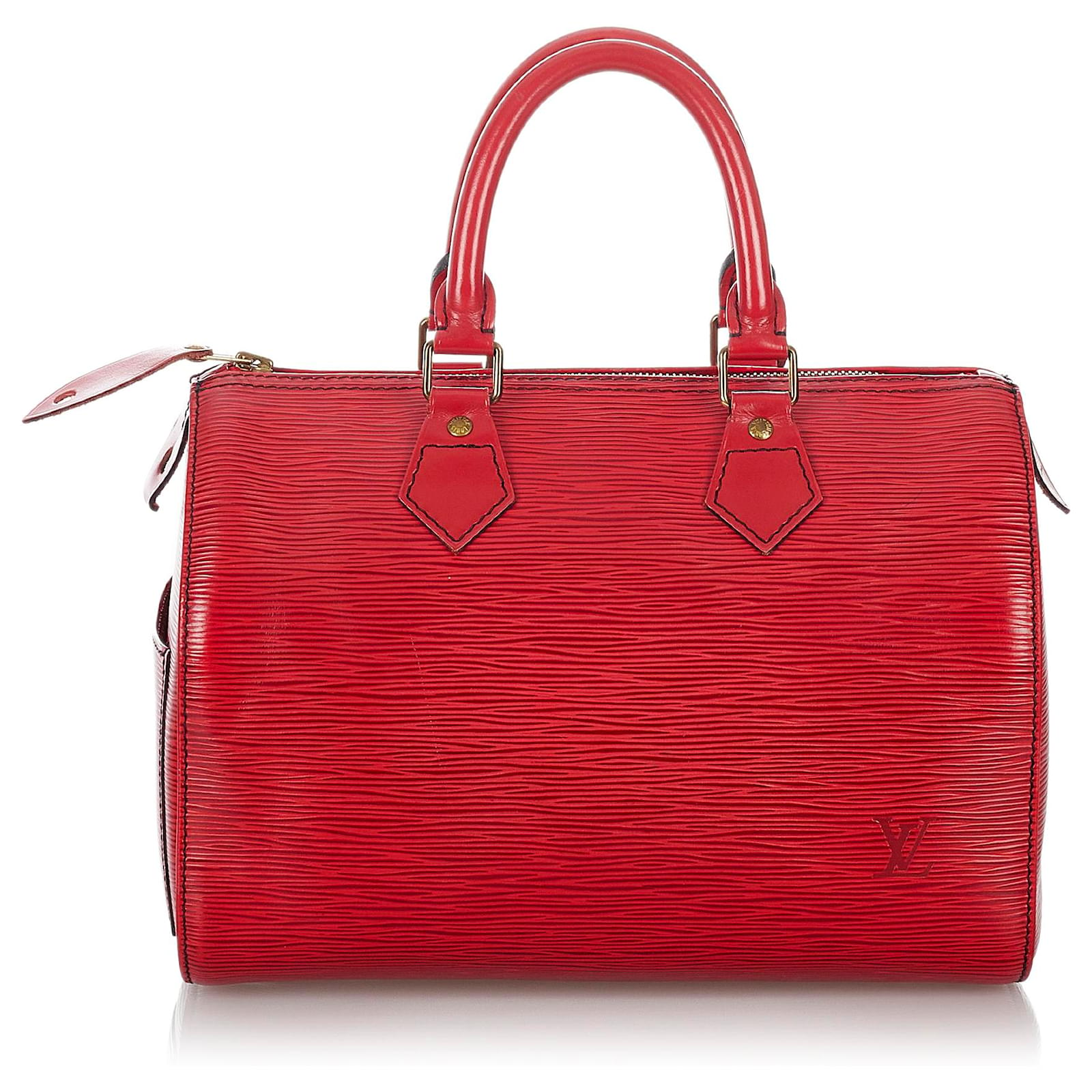 Louis Vuitton Red Epi Speedy 25 Leather ref.424625 - Joli Closet