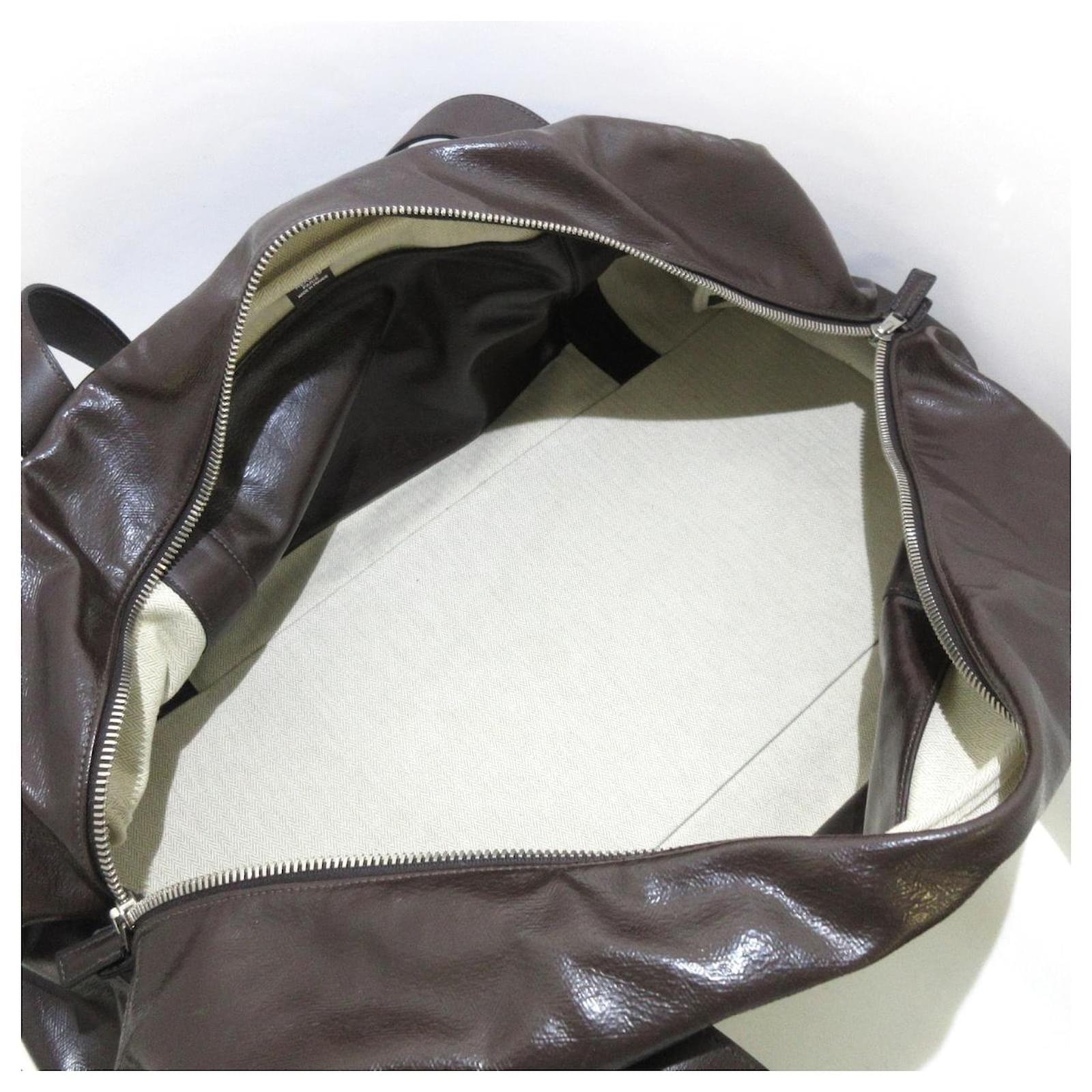 Hermès Travel bag Brown Cloth ref.424913 - Joli Closet