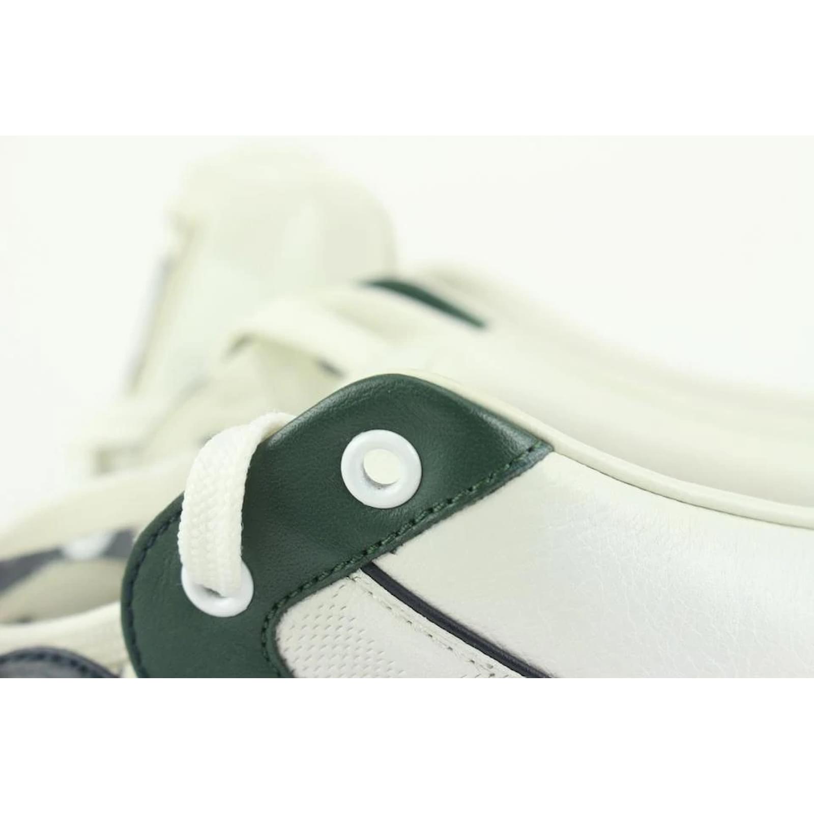 Louis Vuitton men's 13 US Green x White Damier Infini Leather Sneaker  ref.424958 - Joli Closet
