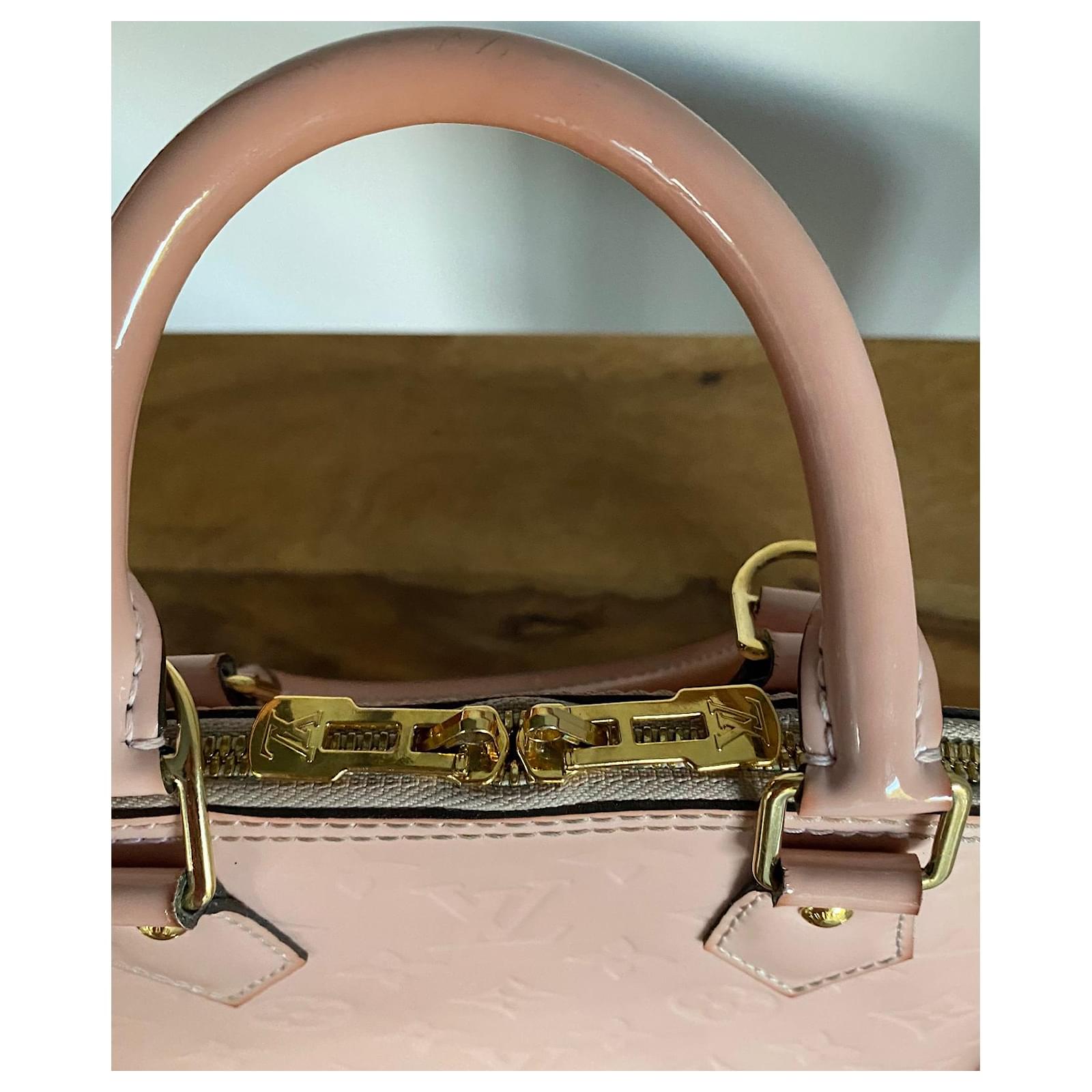 Louis Vuitton Pink Vernis Miroir Alma BB Leather Patent leather ref.953429  - Joli Closet