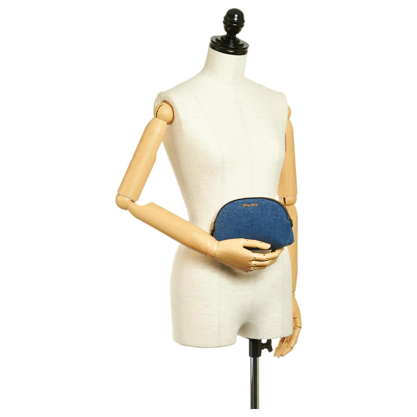 Miu Miu Blue Denim Pouch Cloth ref.425420 - Joli Closet