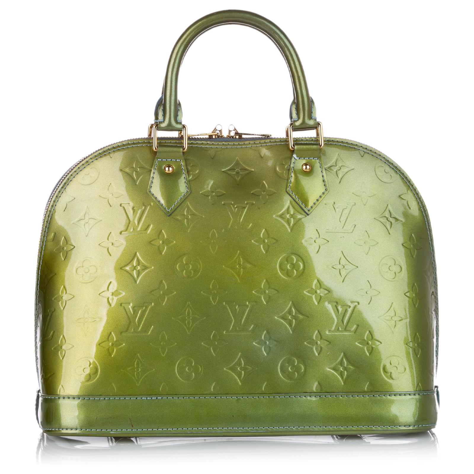 Louis Vuitton Green Patent Leather Alma PM Bag Louis Vuitton