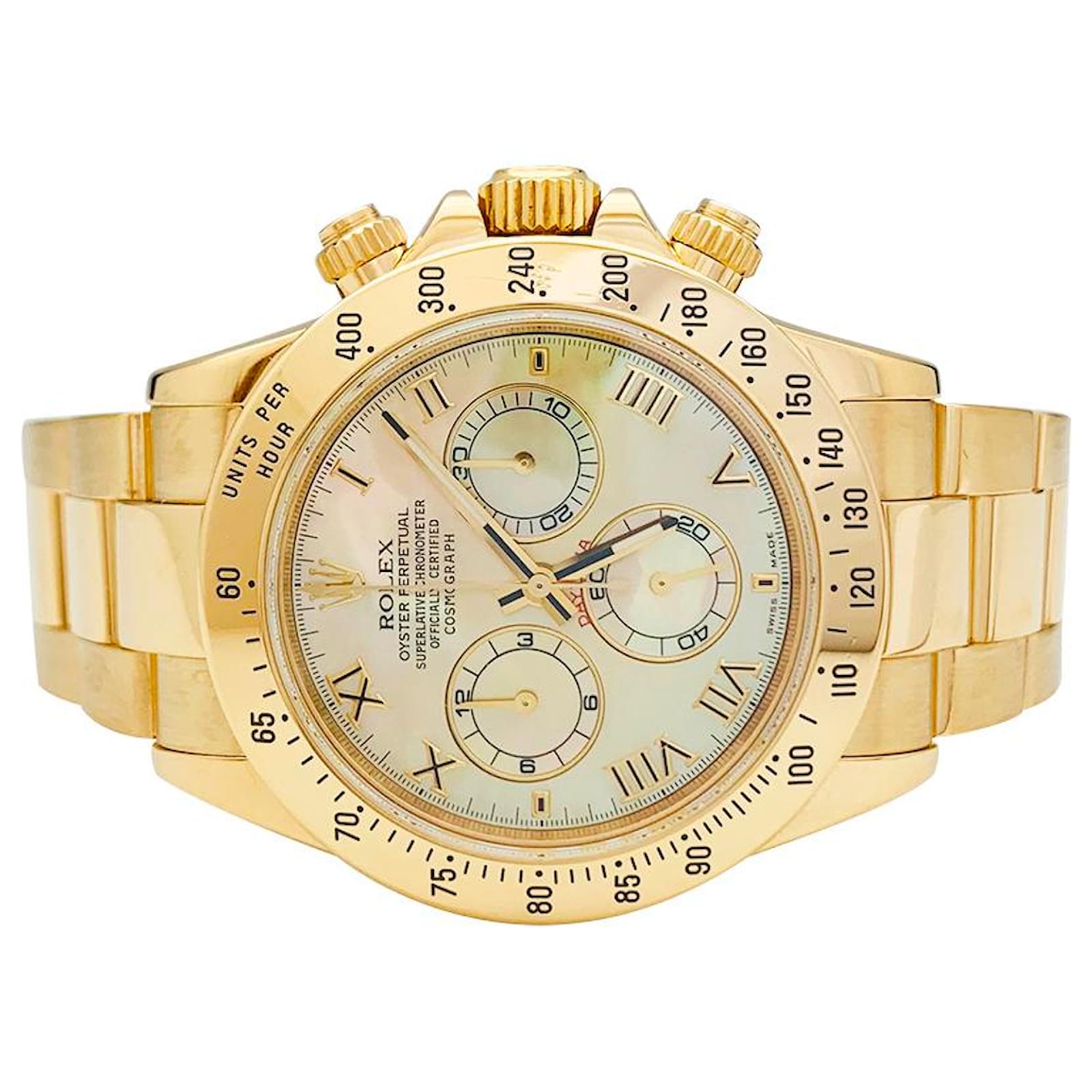Rolex Watch Model Oyster Perpetual Cosmograph Daytona In Yellow