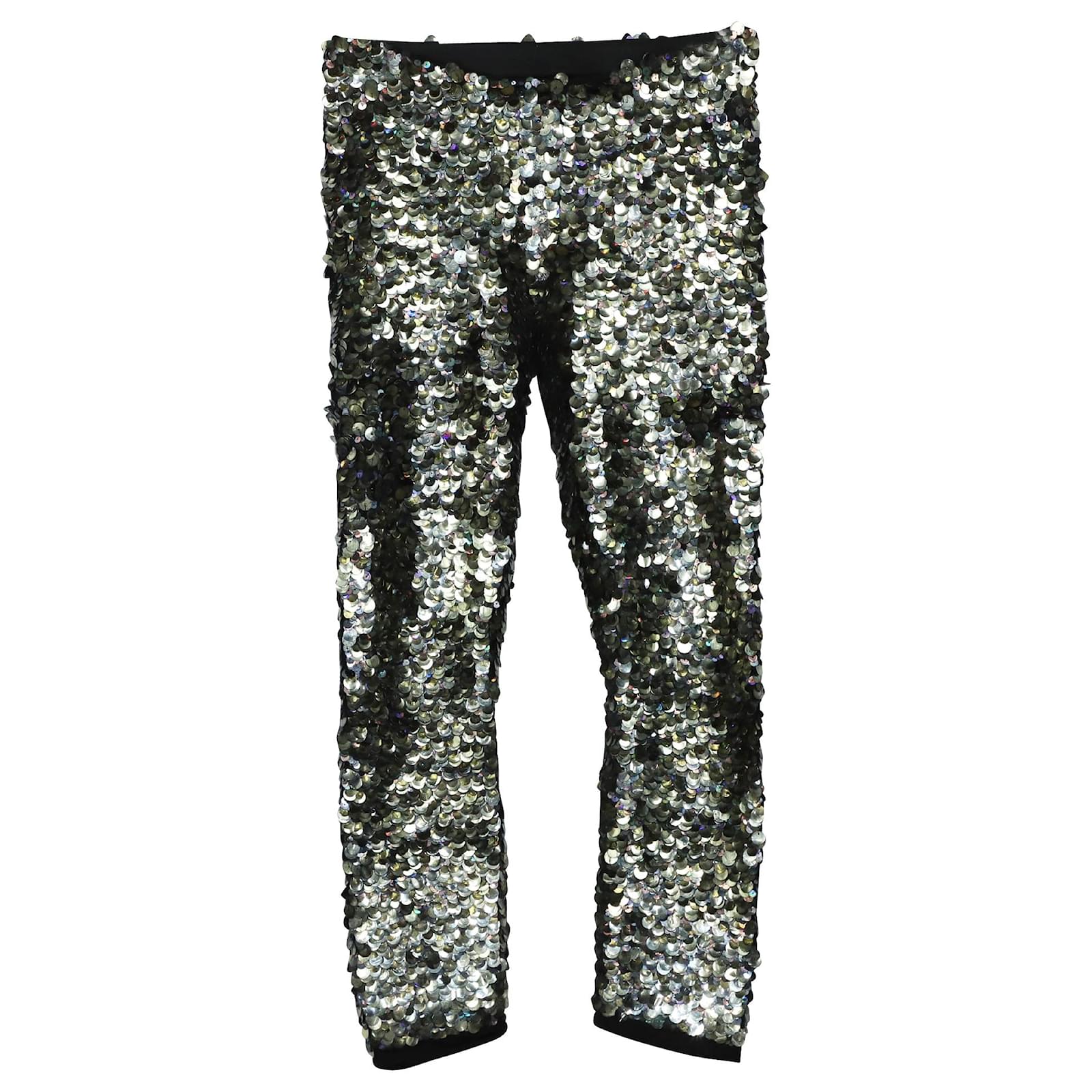 Isabel Marant Sequin-embellished Leggings in Black