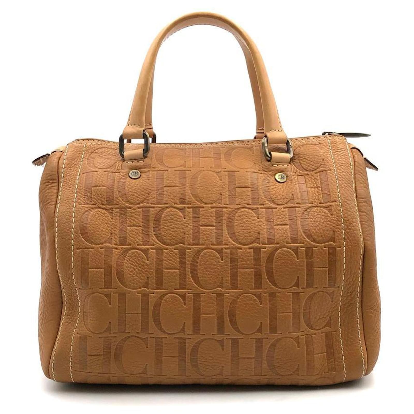 Carolina Andy bag in cognac leather logo Brown ref.425916 - Closet