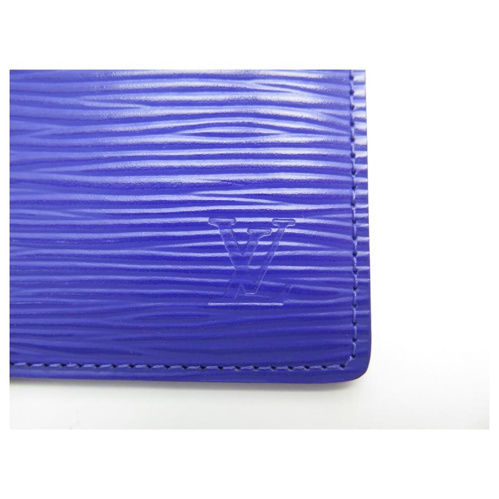 Hermès NEW LOUIS VUITTON CARD HOLDER SINGLE FIGURE EPI LEATHER + CARD  HOLDER BOX Purple ref.426580 - Joli Closet